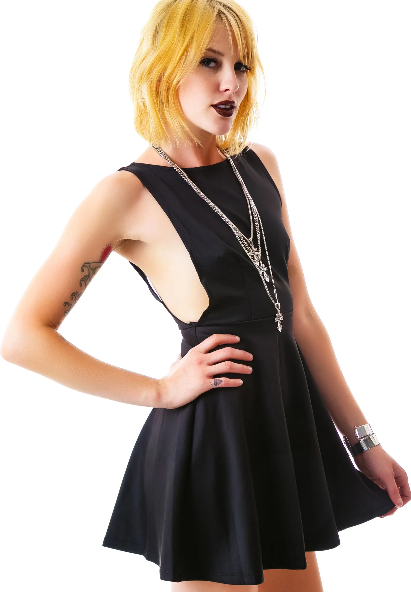 Thrashin It Mini Dress - White - Image 2