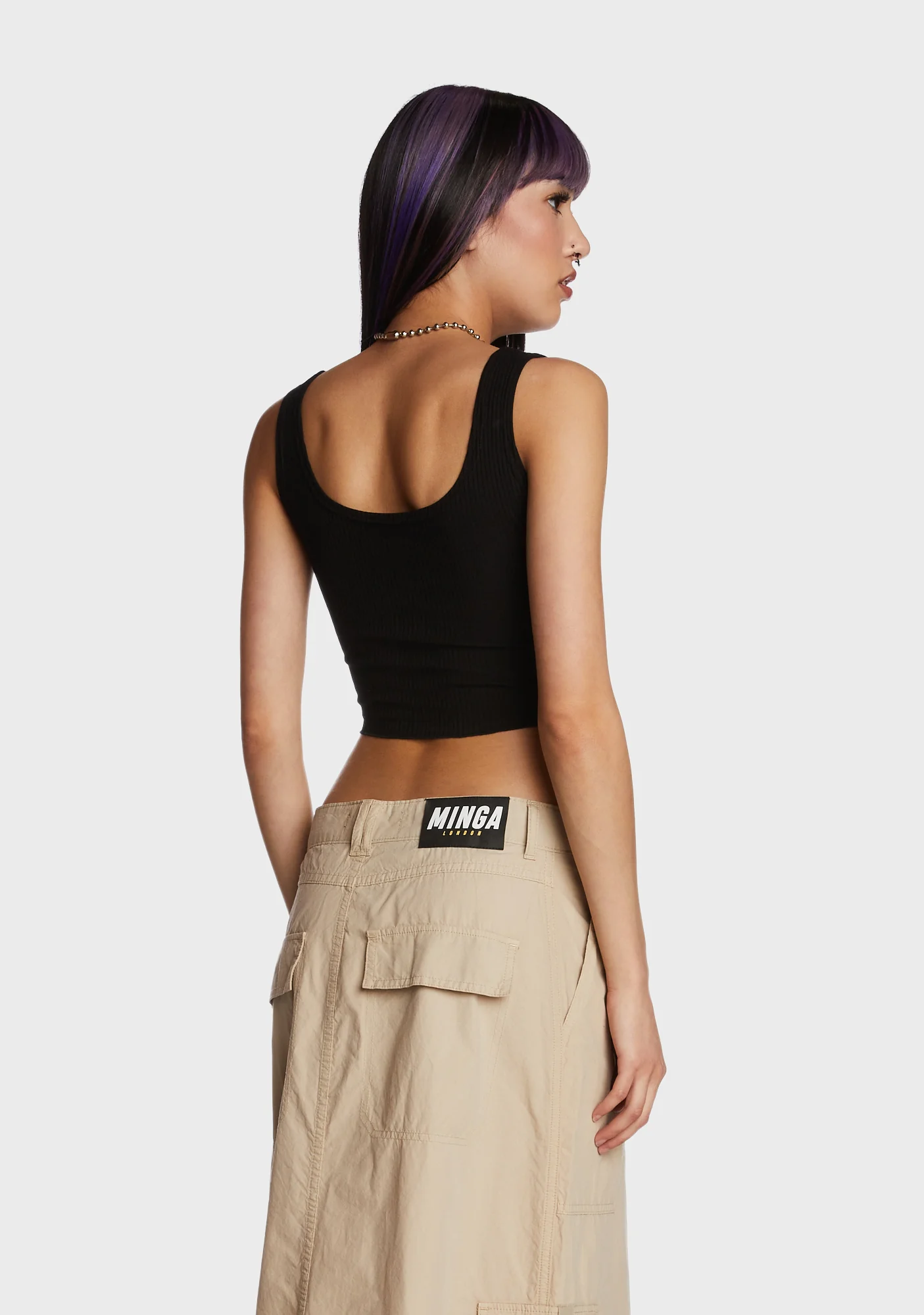 Three Cheers Crop Top - Black - Image 5