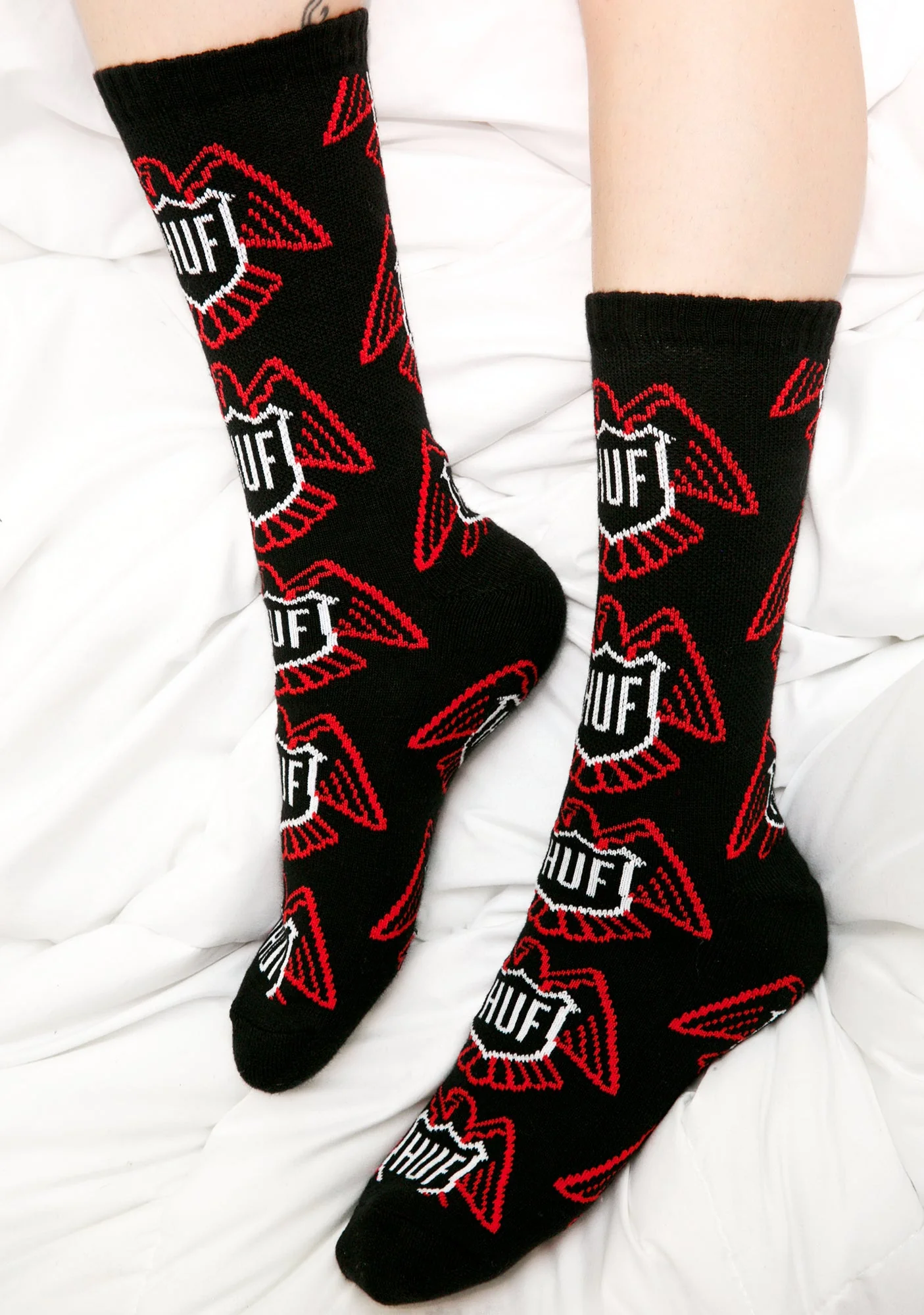 Thunderbird Crew Socks - White - Image 2