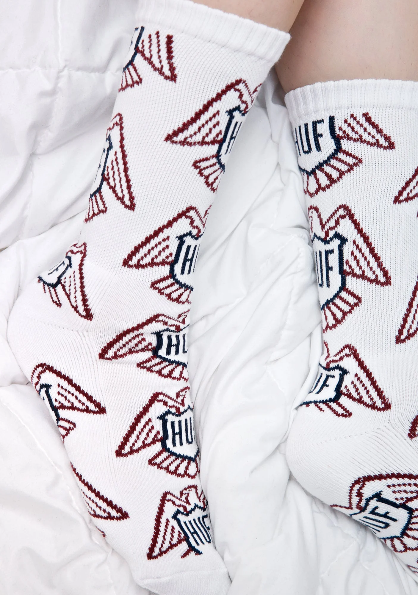Thunderbird Crew Socks - White - Image 3