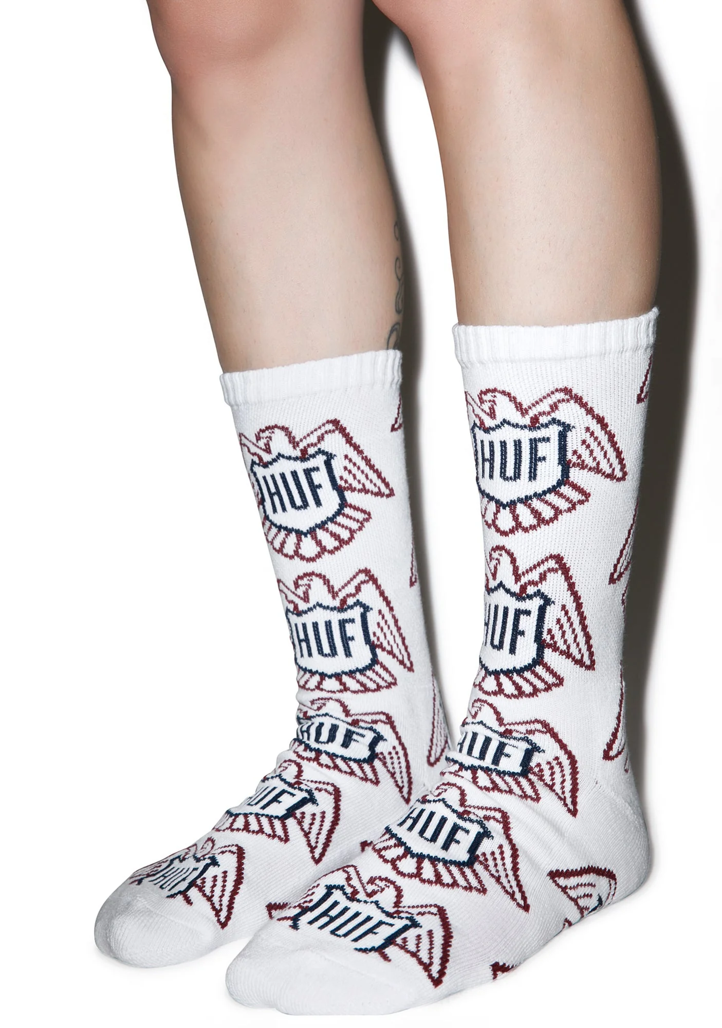 Thunderbird Crew Socks - White - Image 5