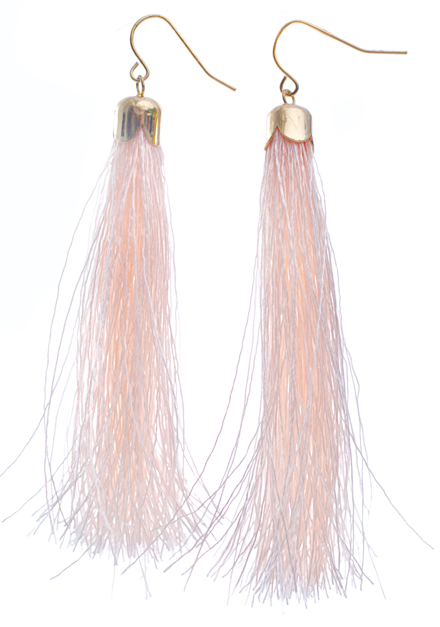 Tickle Me Pink Tassel Earrings - Image 3