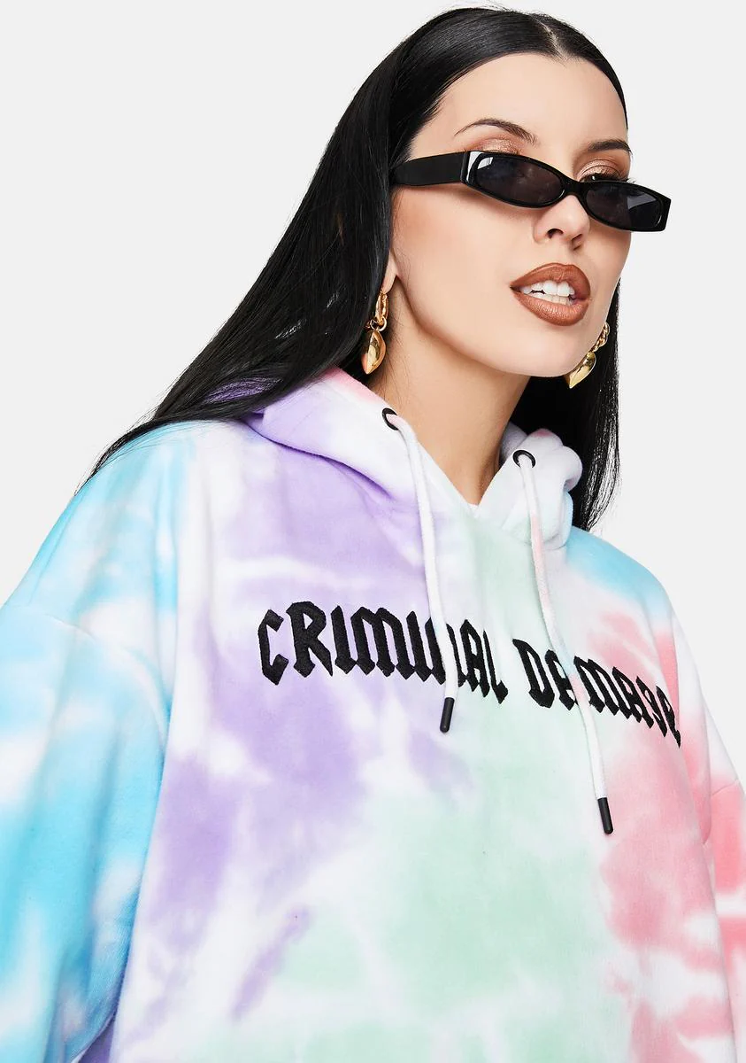 Tie Dye Embroidered Logo Hoodie - Image 2