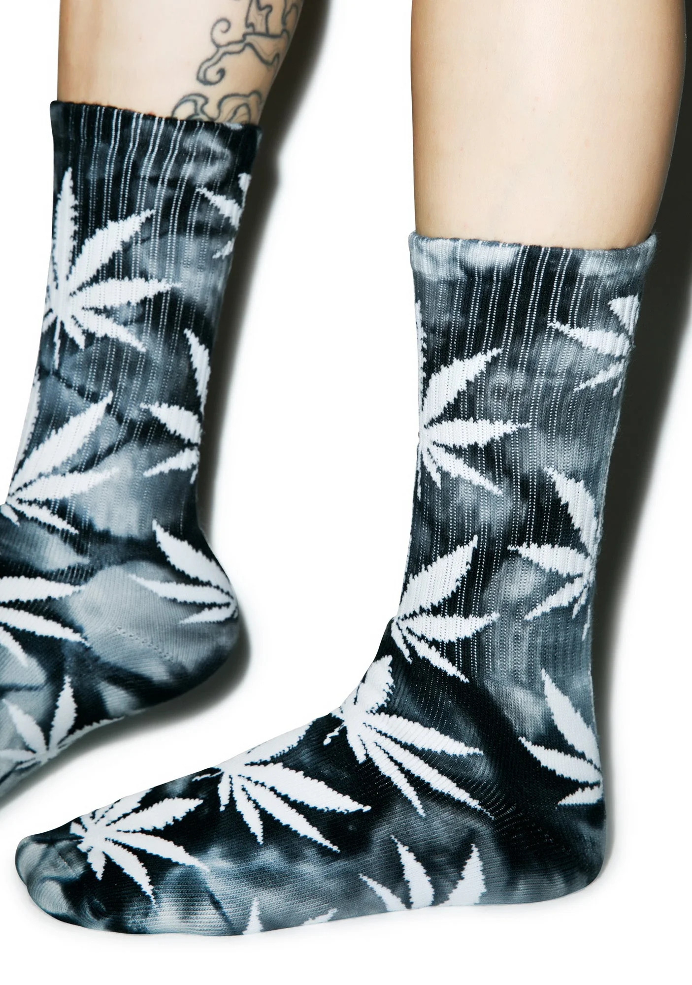 Tie Dye Plantlife Crew Sock - Dark Blue - Image 10