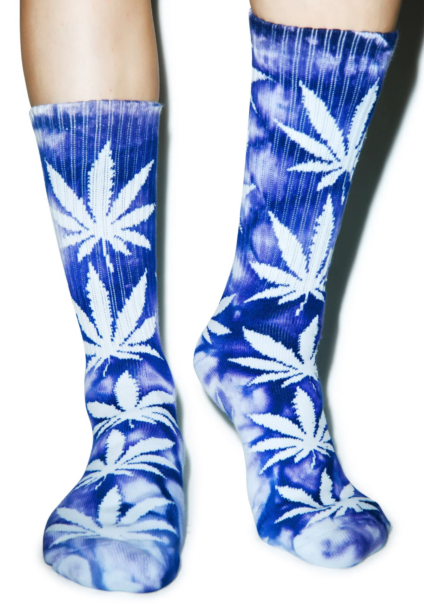 Tie Dye Plantlife Crew Sock - Off White - Image 20