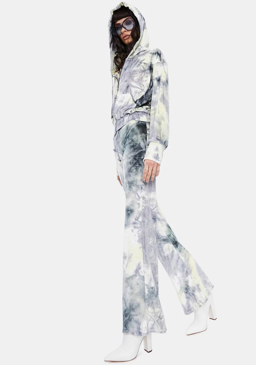Tie Dye Velour Track Pants - Image 3