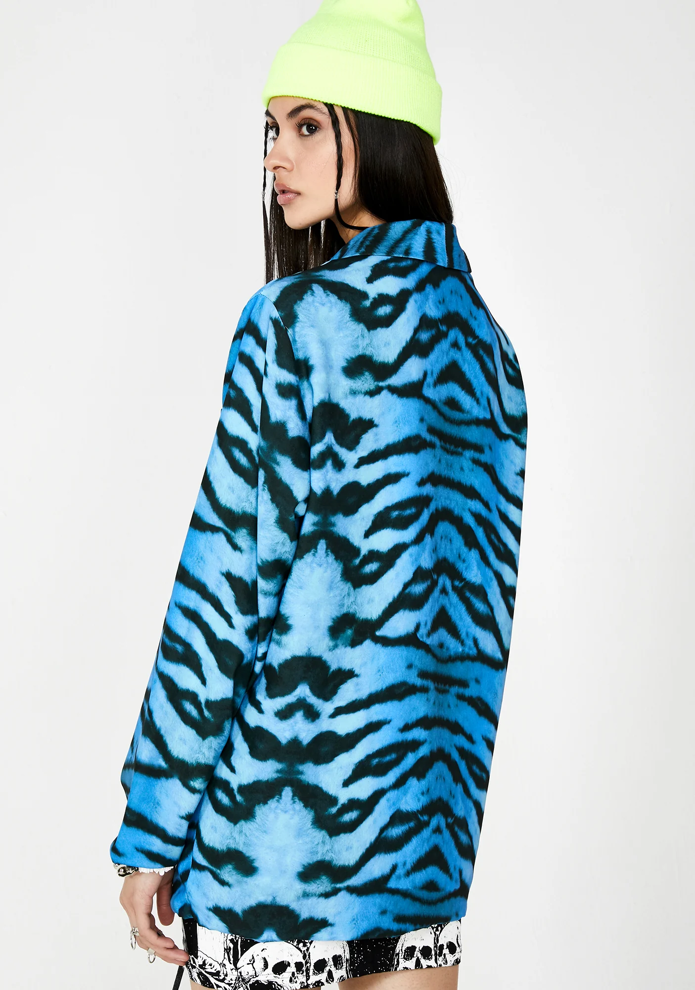 Tiger Print Relaxed Blazer - Image 4