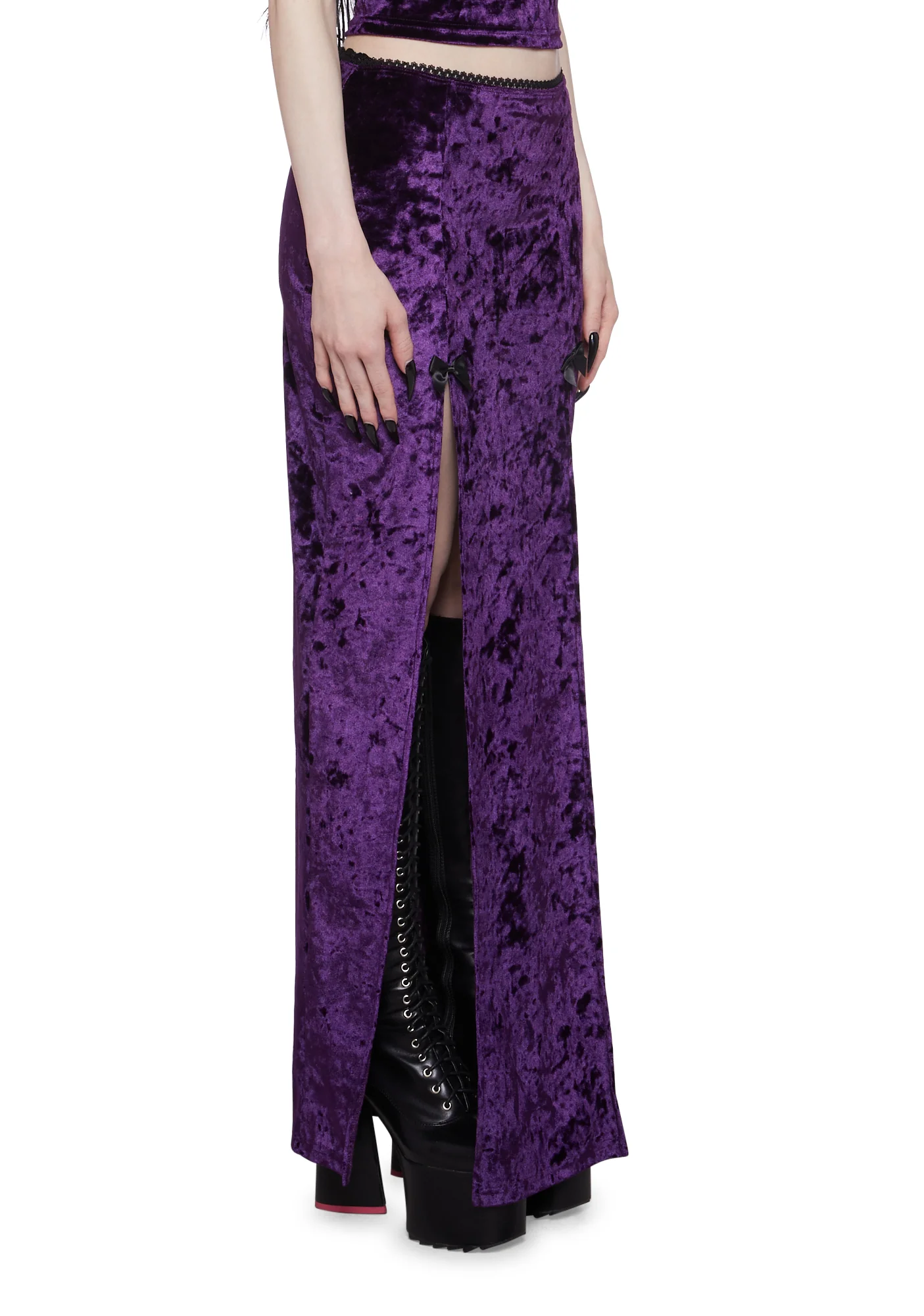 Time Stands Still Maxi Skirt - Purple - Image 3
