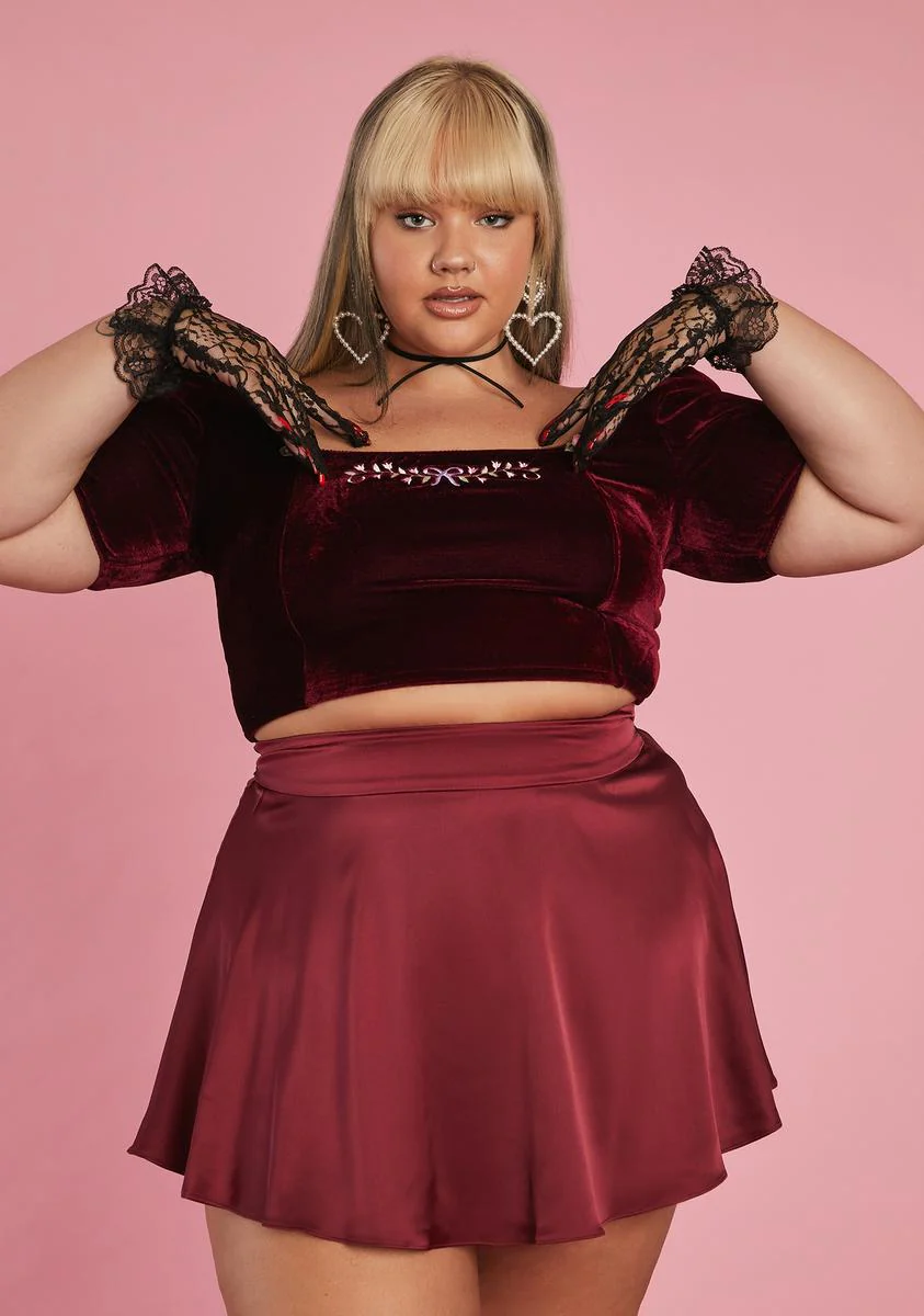 Timeless Art Of Elegance Satin Skirt - Image 2