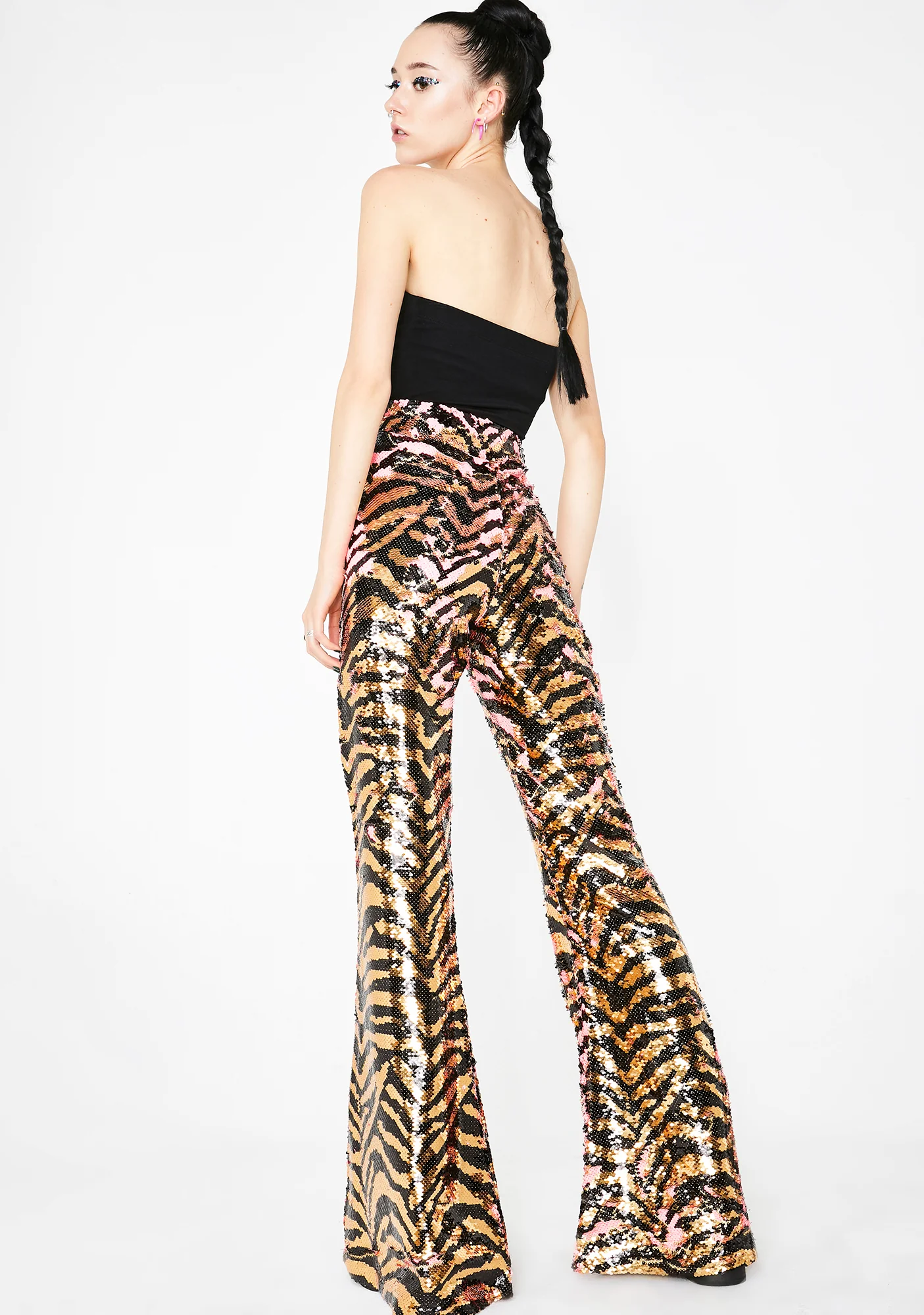 Tina Reverse Sequin Party Flares - Image 4