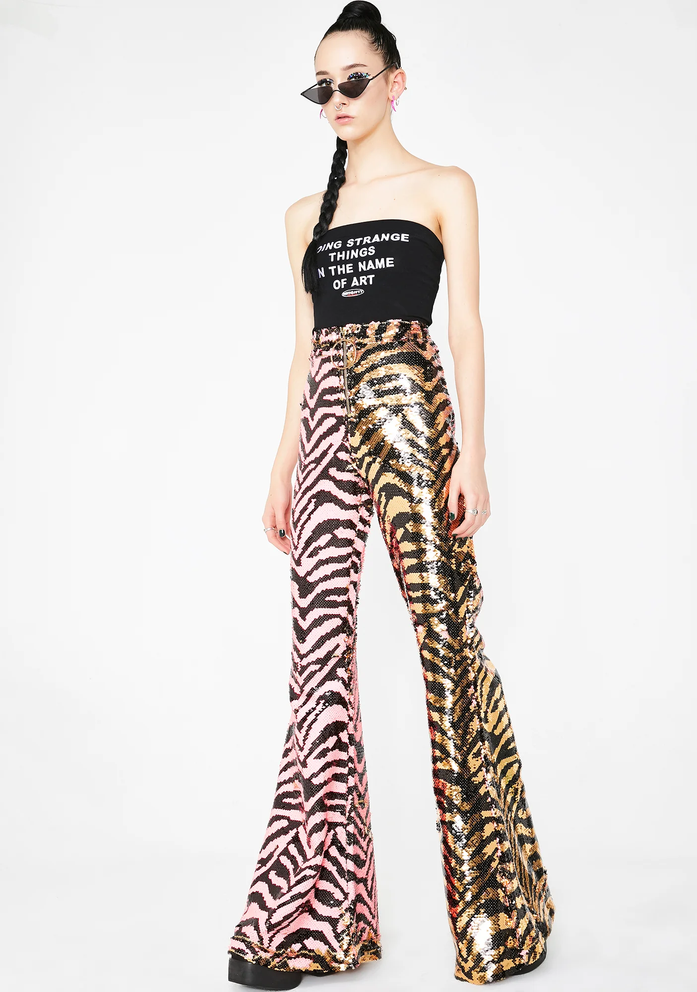 Tina Reverse Sequin Party Flares - Image 5