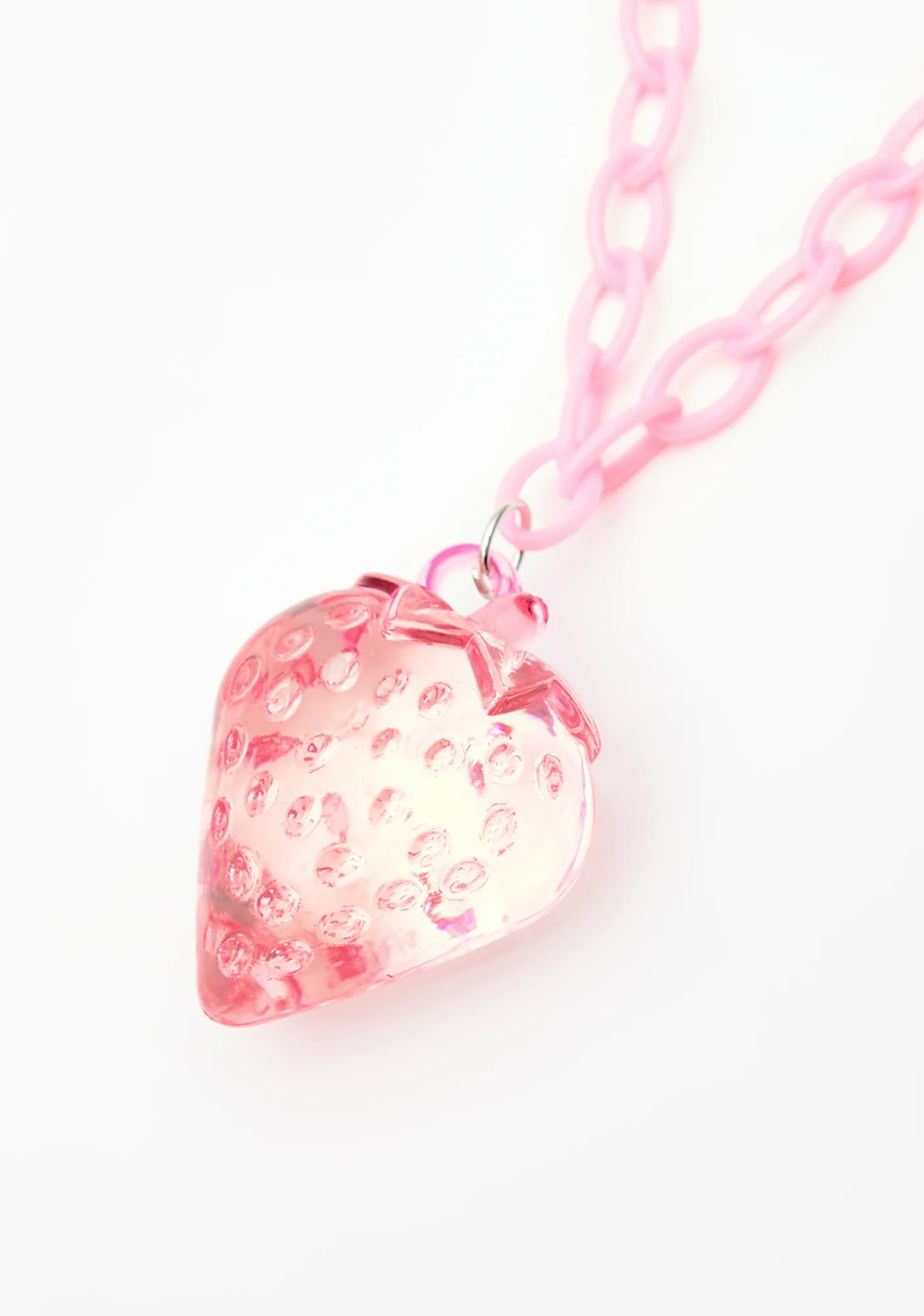 Tipsy Strawberry Charm Chain Necklace - Image 3