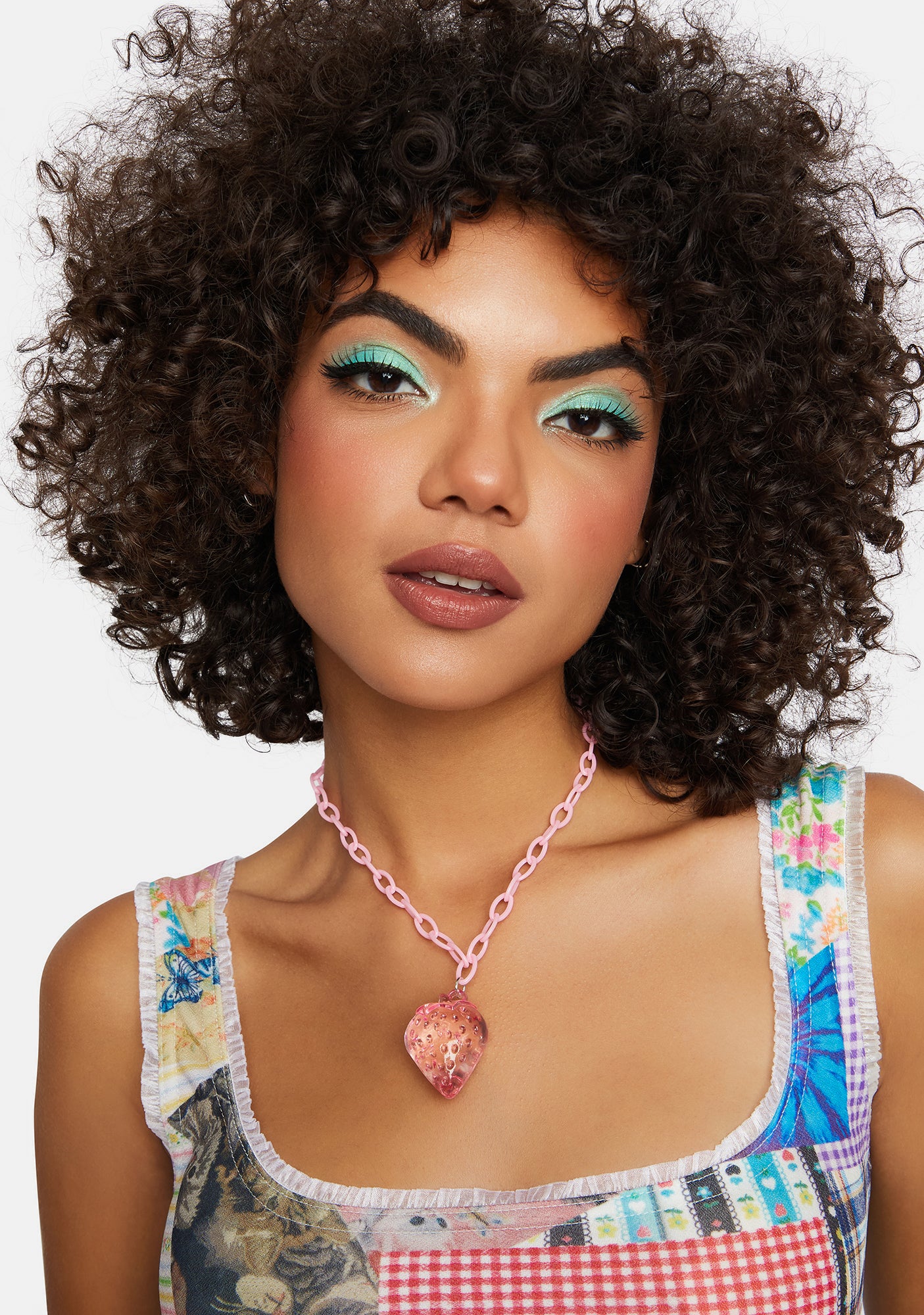 Tipsy Strawberry Charm Chain Necklace - Image 4