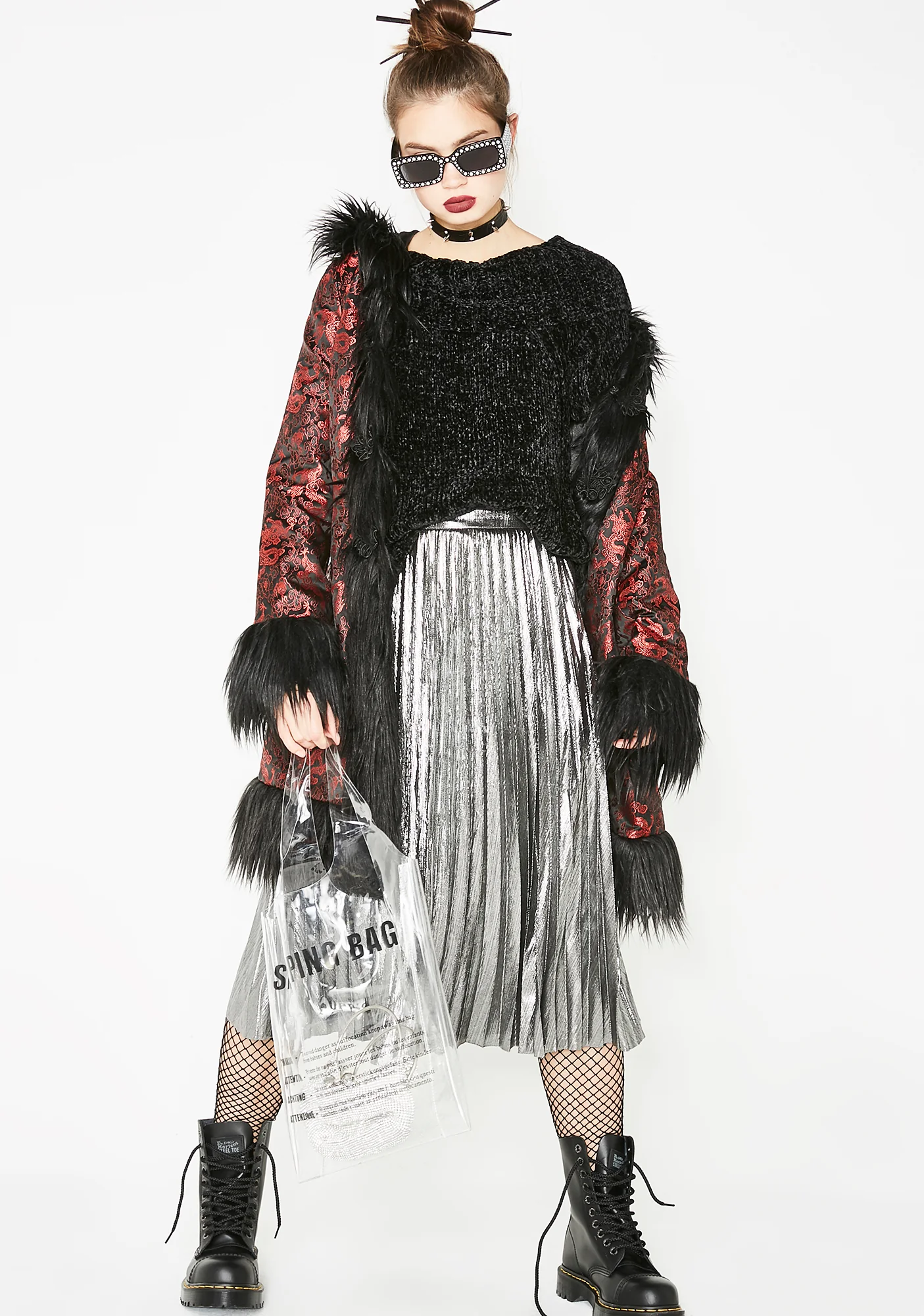 Tipsy Twirl Metallic Skirt - Image 2