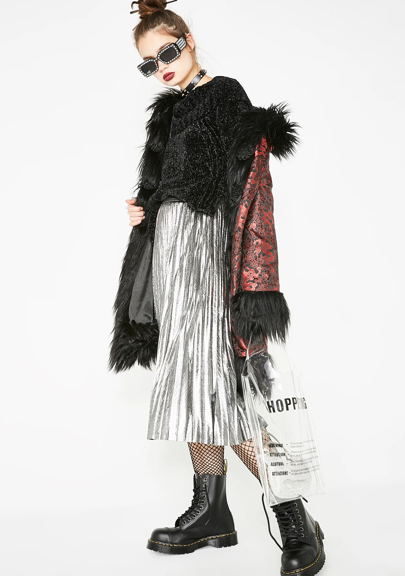 Tipsy Twirl Metallic Skirt - Image 5