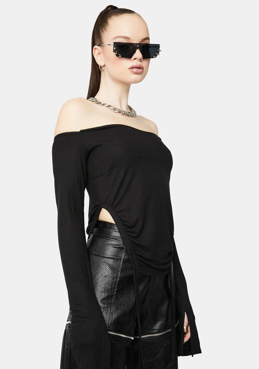To The Top Ruched Crop Top - Image 2