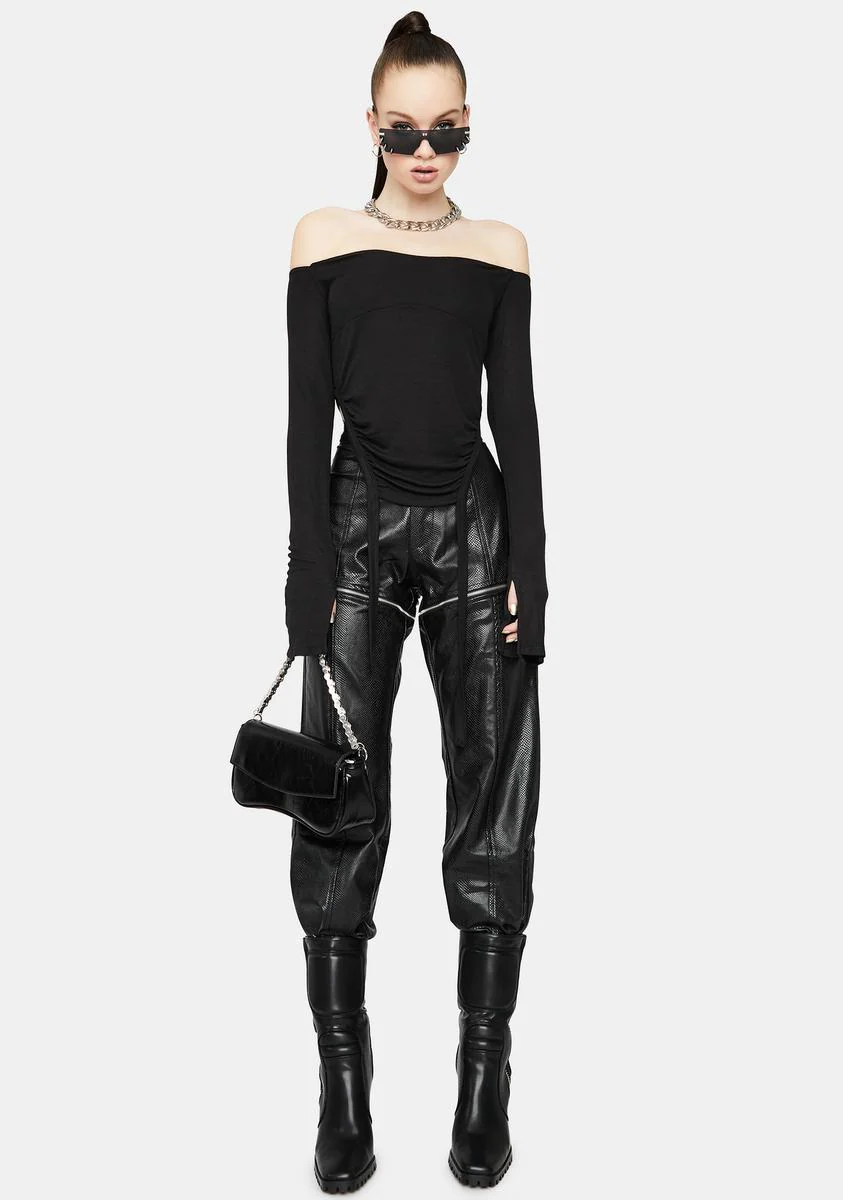 To The Top Ruched Crop Top - Image 3