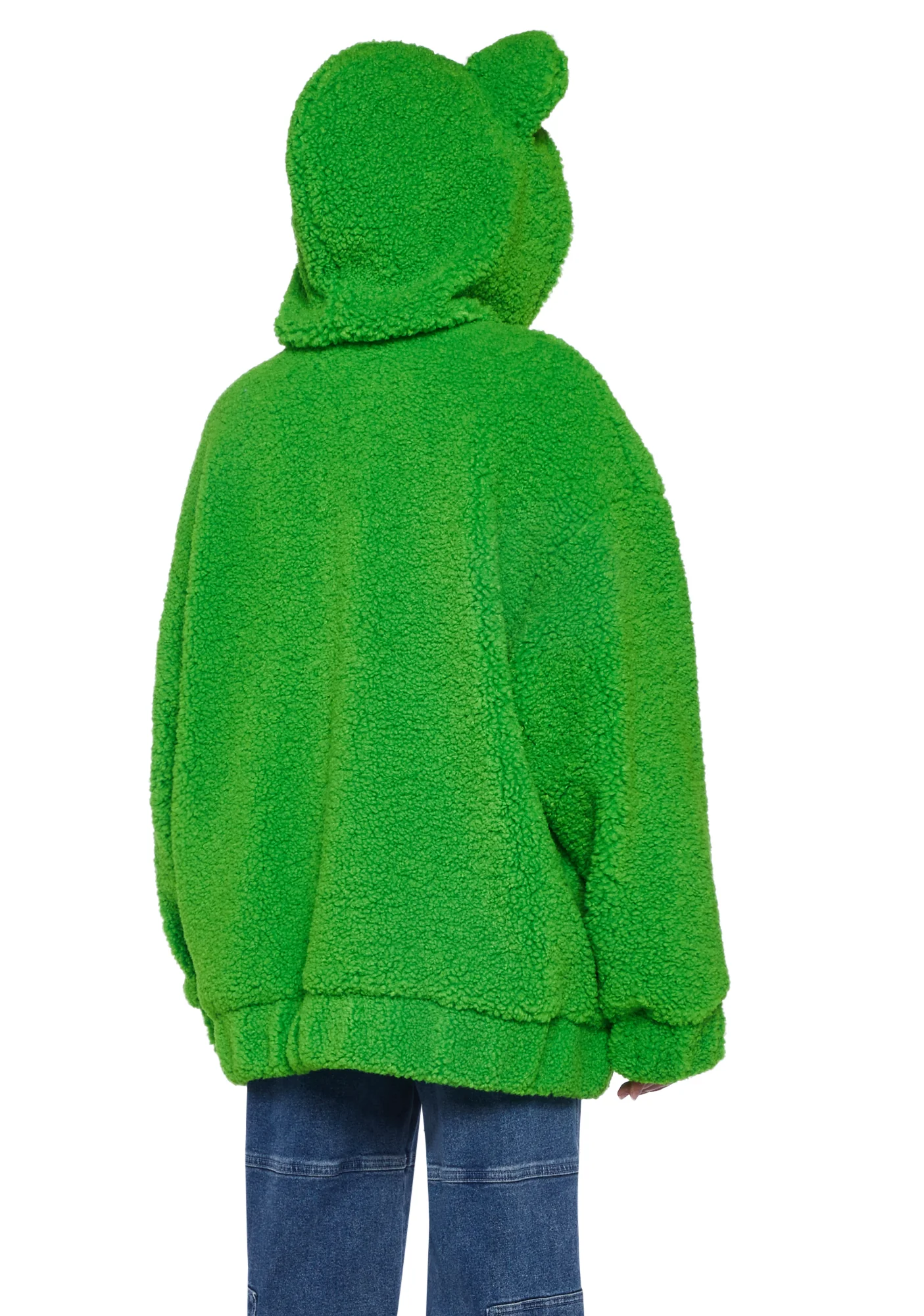 Toadally Terrific Hooded Sherpa Jacket - Image 4