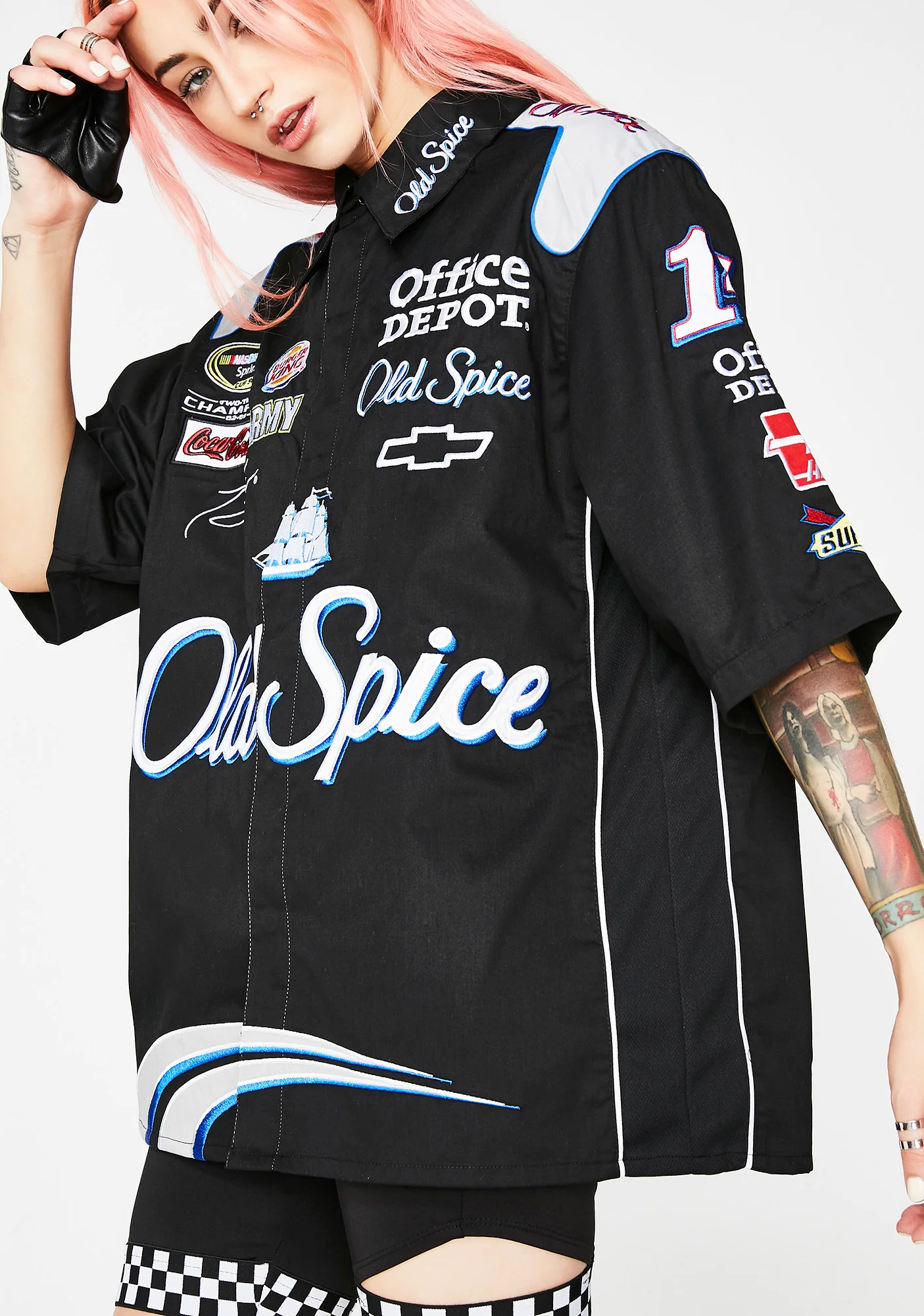 Tony Stewart Old Spice Nascar Pit Shirt - Image 3