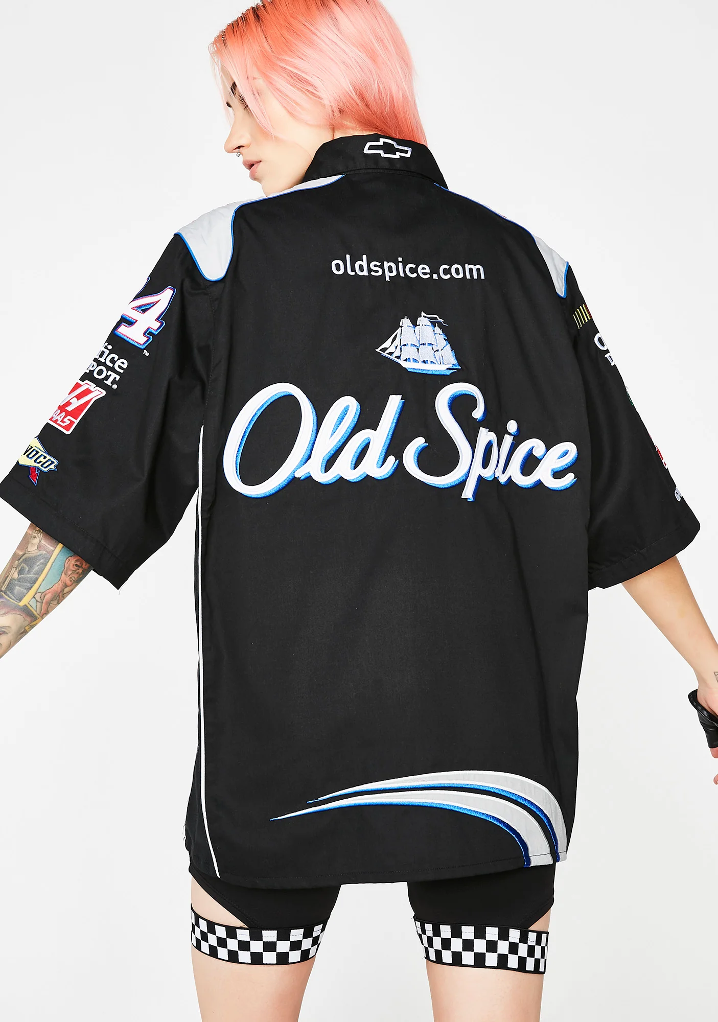Tony Stewart Old Spice Nascar Pit Shirt - Image 4