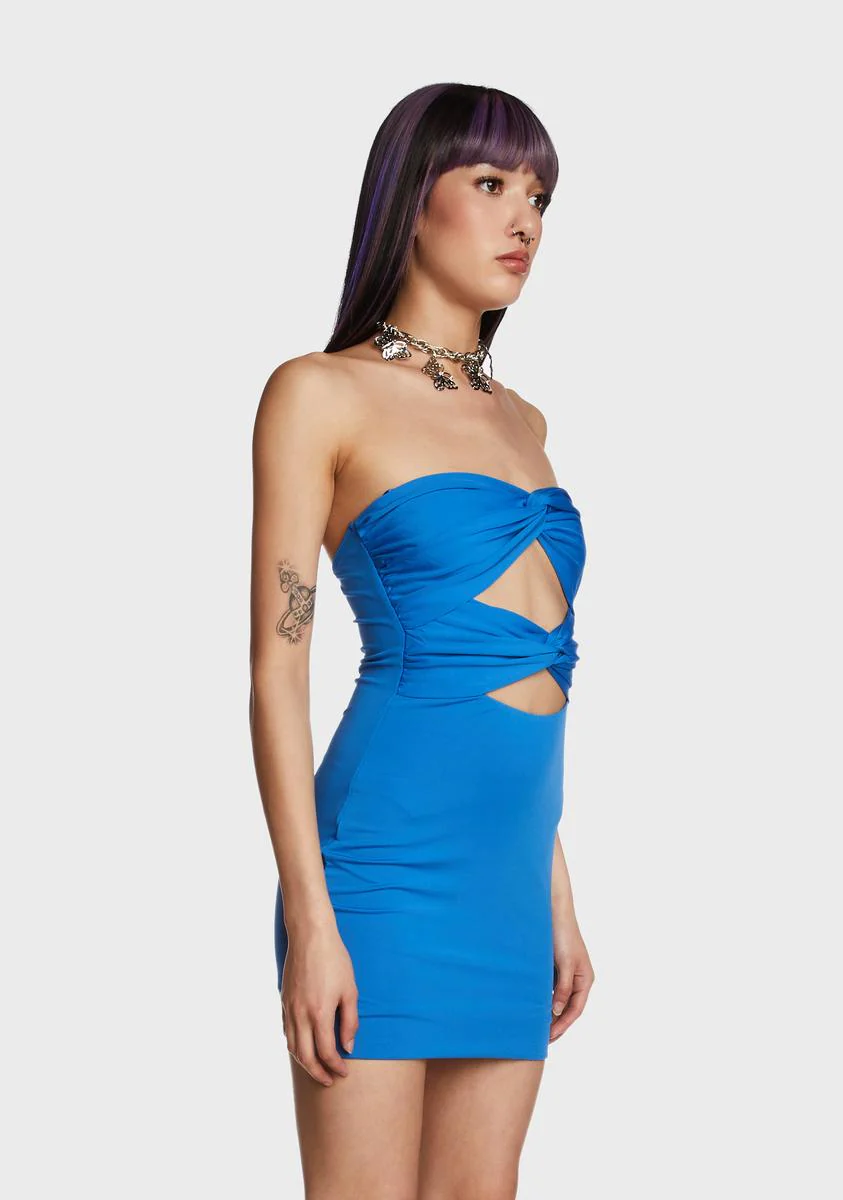 Too Aware Mini Dress - Blue - Image 3
