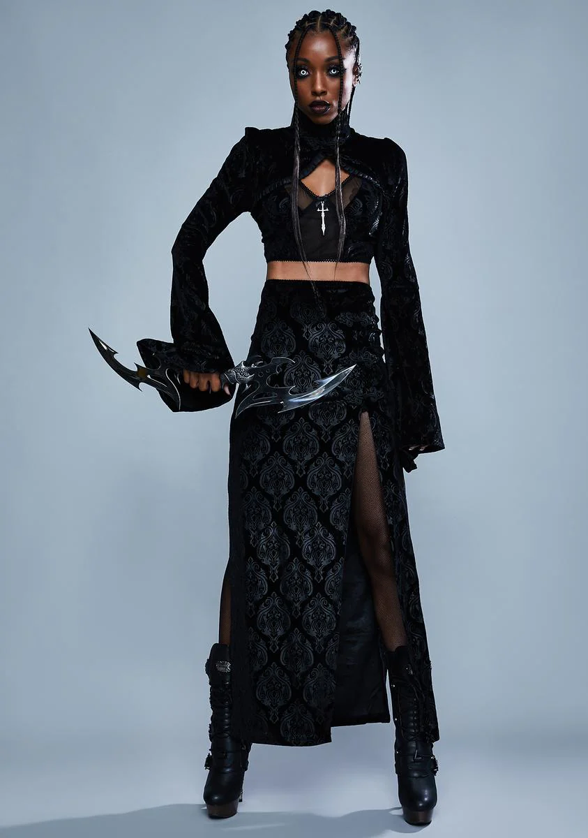 Too Far Gone Velvet Shrug - Image 3