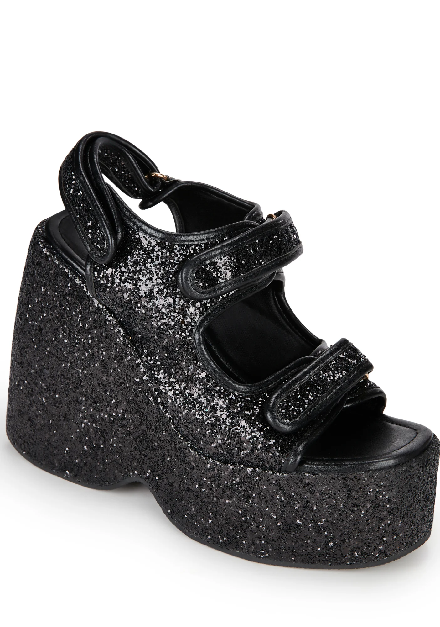 Too Hot Platform Sandals - Black - Image 2
