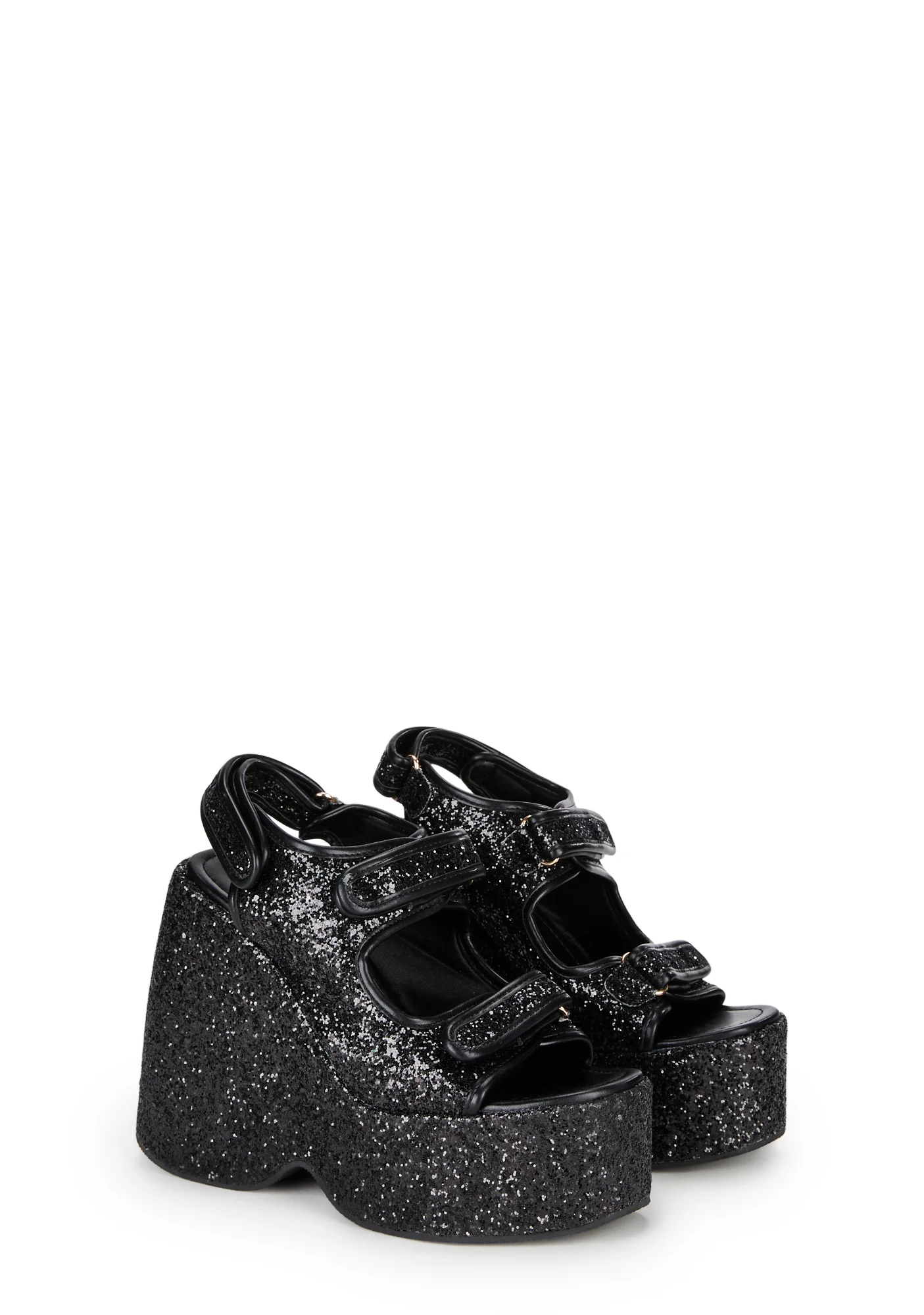 Too Hot Platform Sandals - Black - Image 3