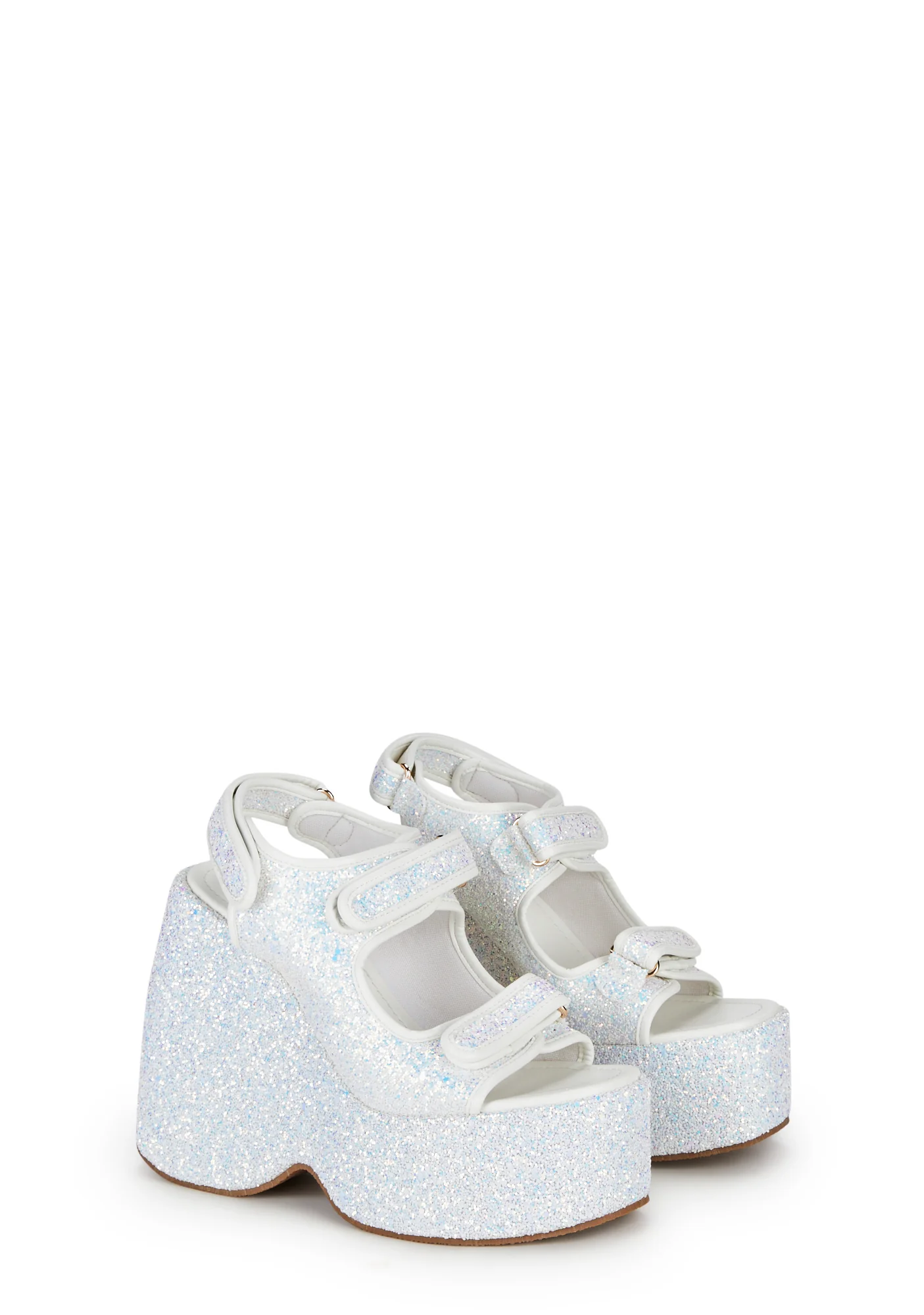 Too Hot Platform Sandals - White - Image 3