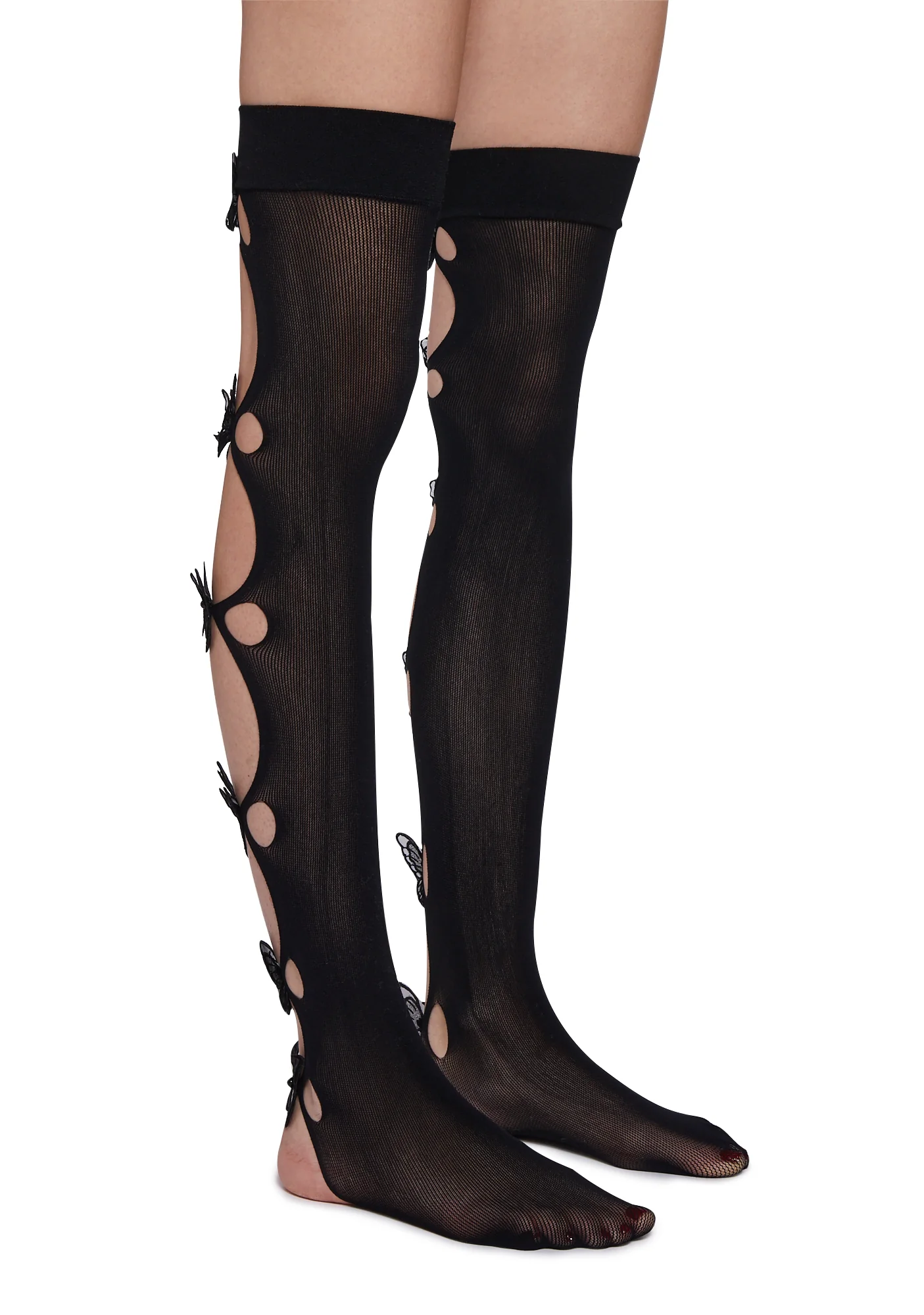 Too Much Love Thigh Highs-Black - Image 2