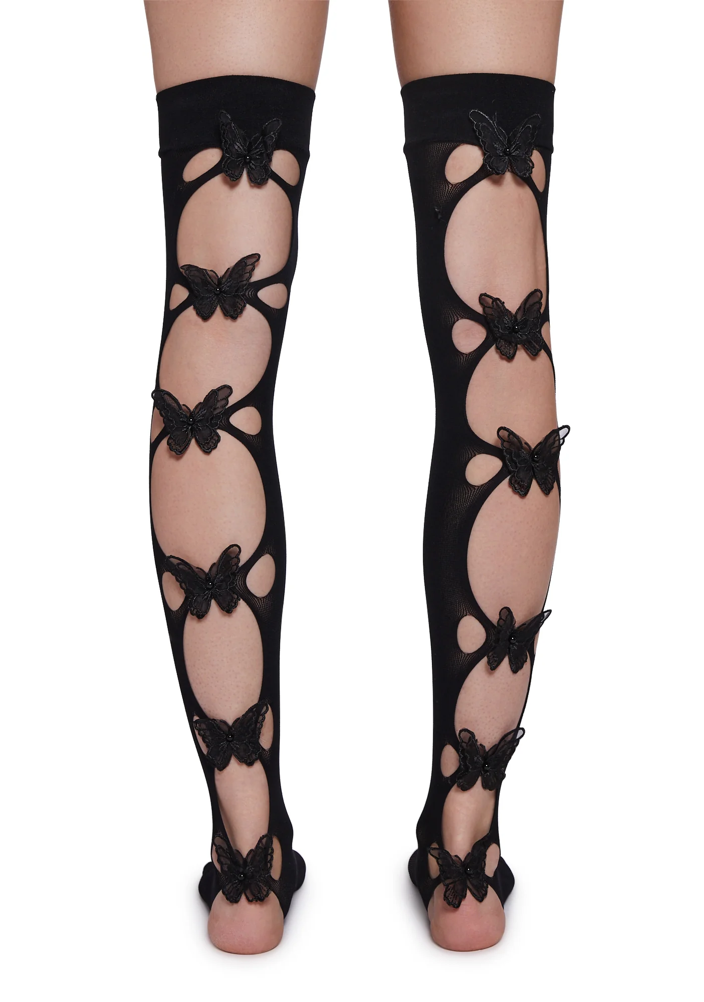 Too Much Love Thigh Highs-Black - Image 3