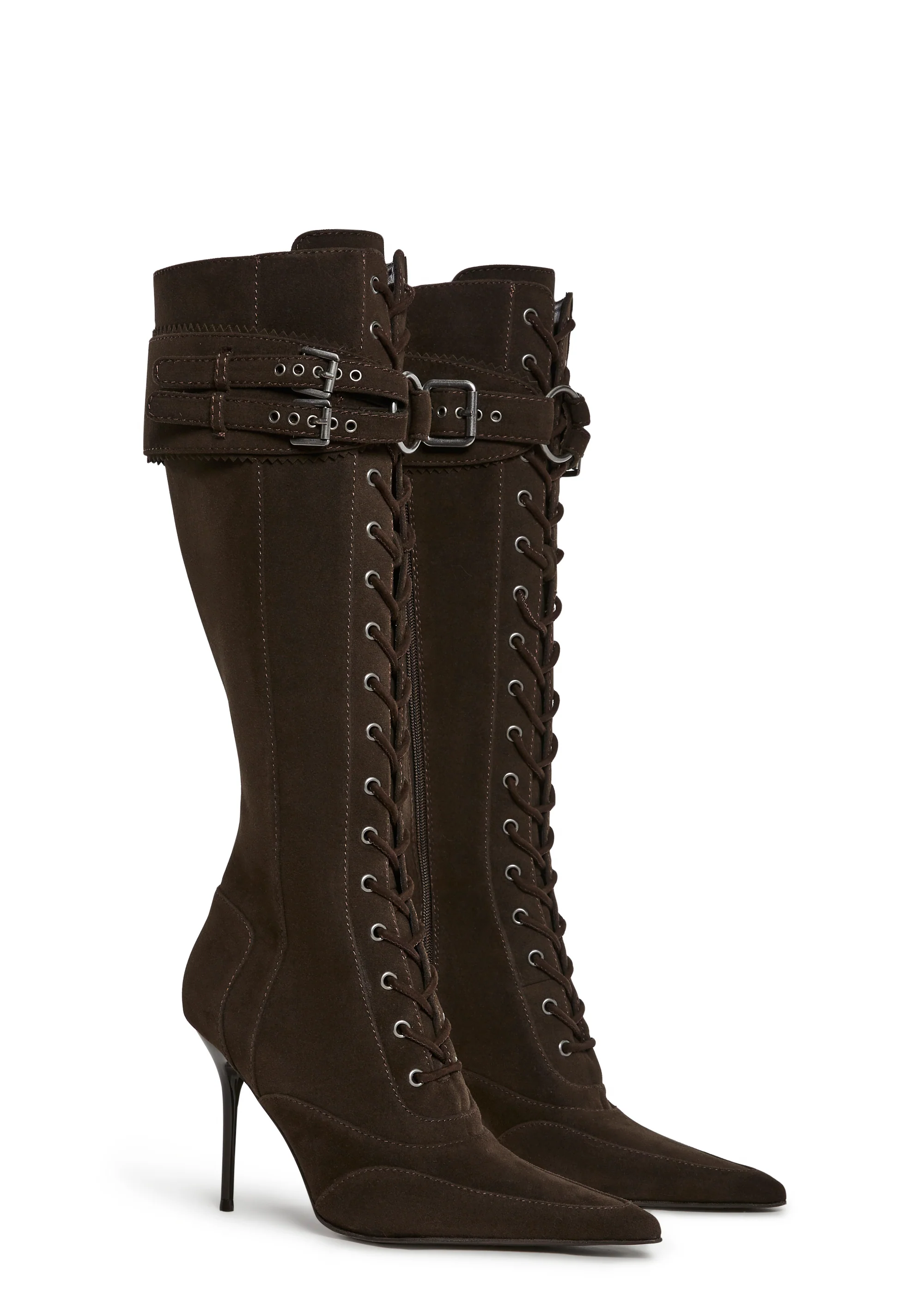 Total Bewitcher Lace-Up Boots - Brown - Image 3