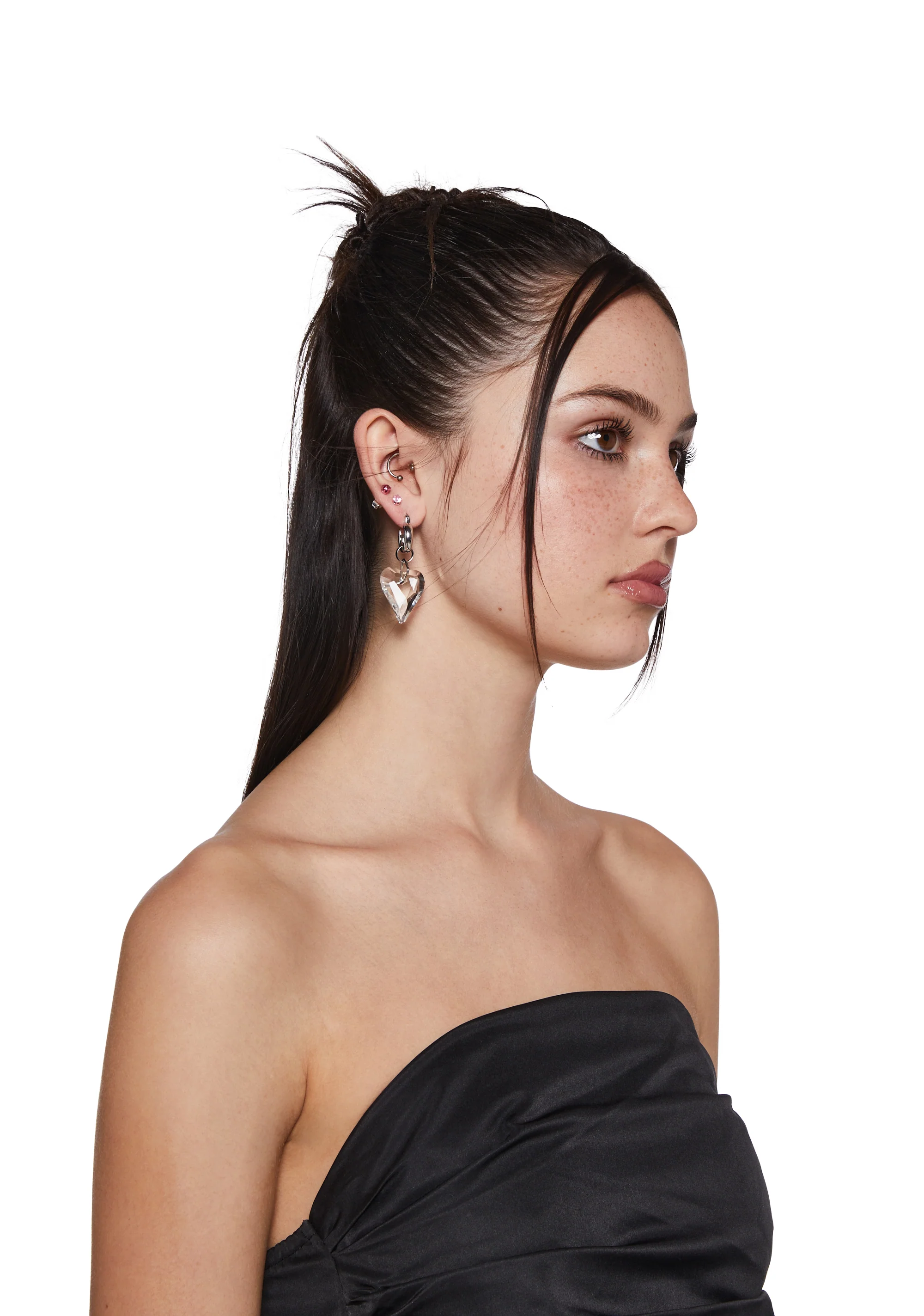 Total Crush Heart Earrings - Image 2