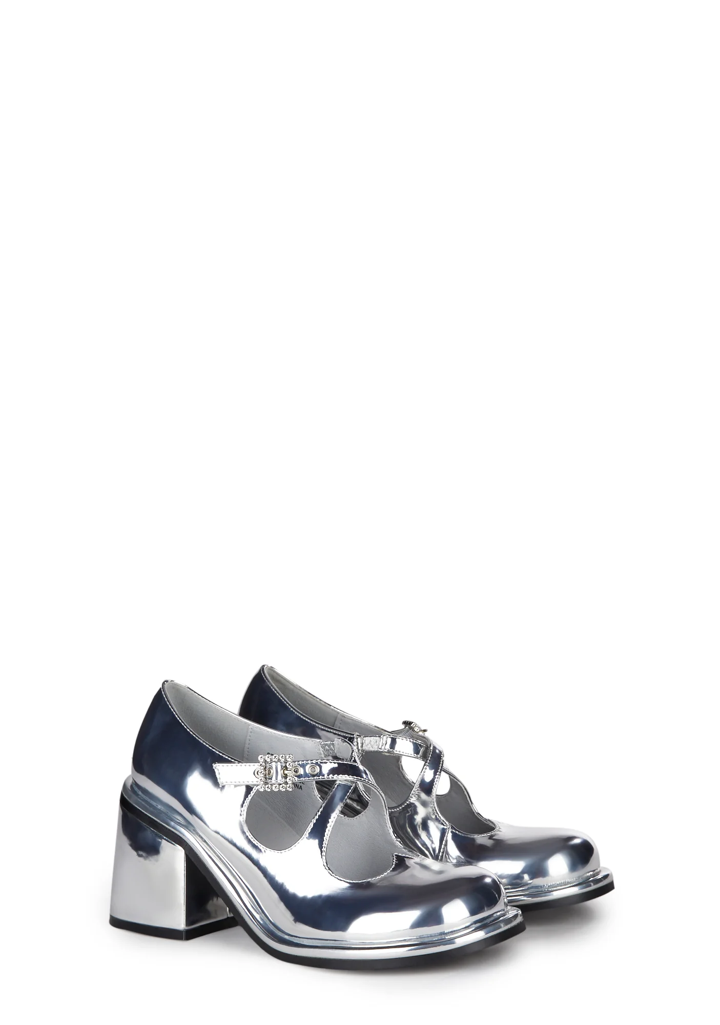 Total Vengeance Mary Janes - Silver - Image 3