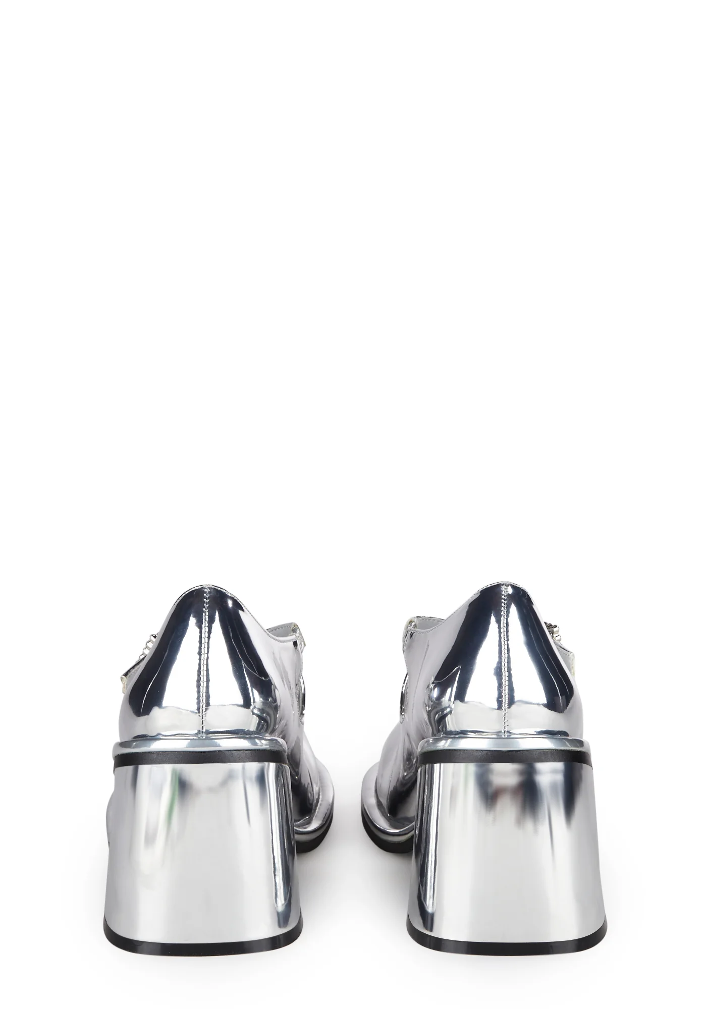 Total Vengeance Mary Janes - Silver - Image 4