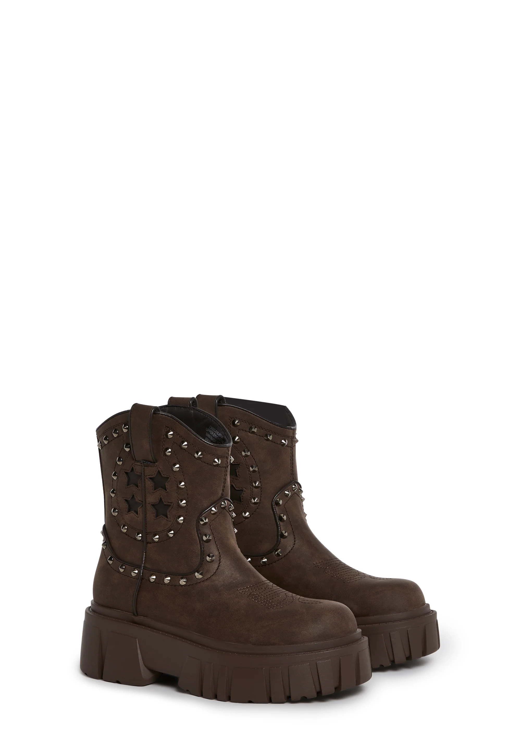 Town Ain't Big Enough Cowboy Boots - Brown - Image 3