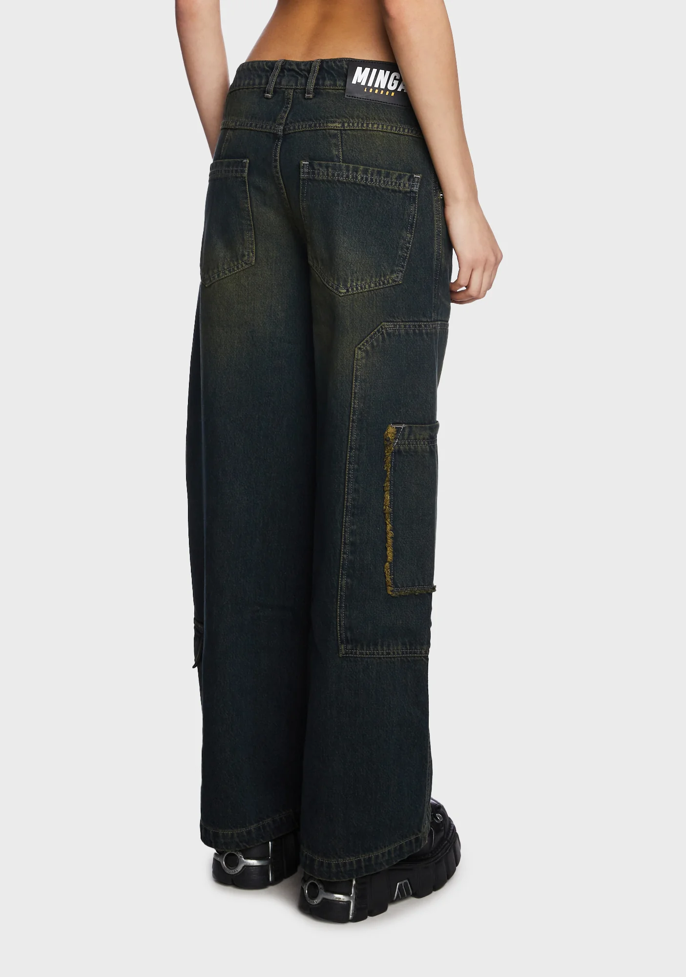 Track Overdye Cargo Jeans - Image 3