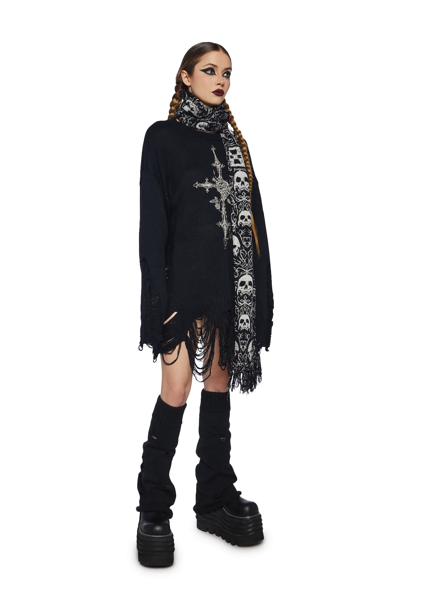 Trading Nightmares Knit Scarf - Image 10
