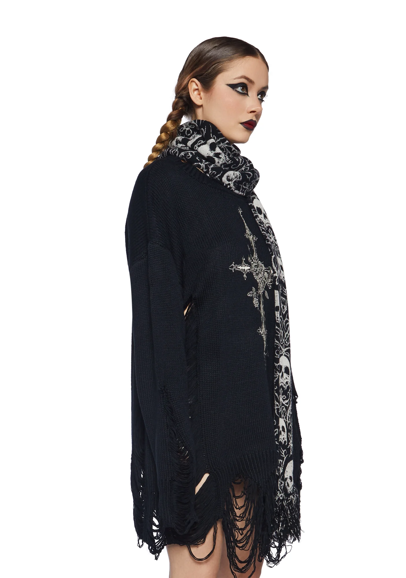 Trading Nightmares Knit Scarf - Image 3