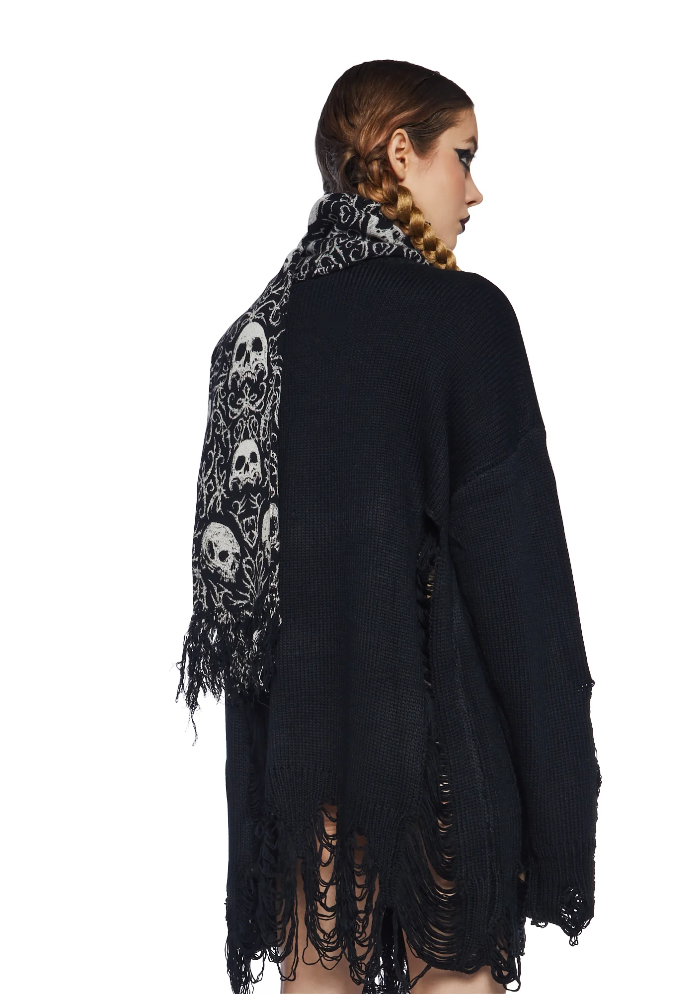 Trading Nightmares Knit Scarf - Image 4