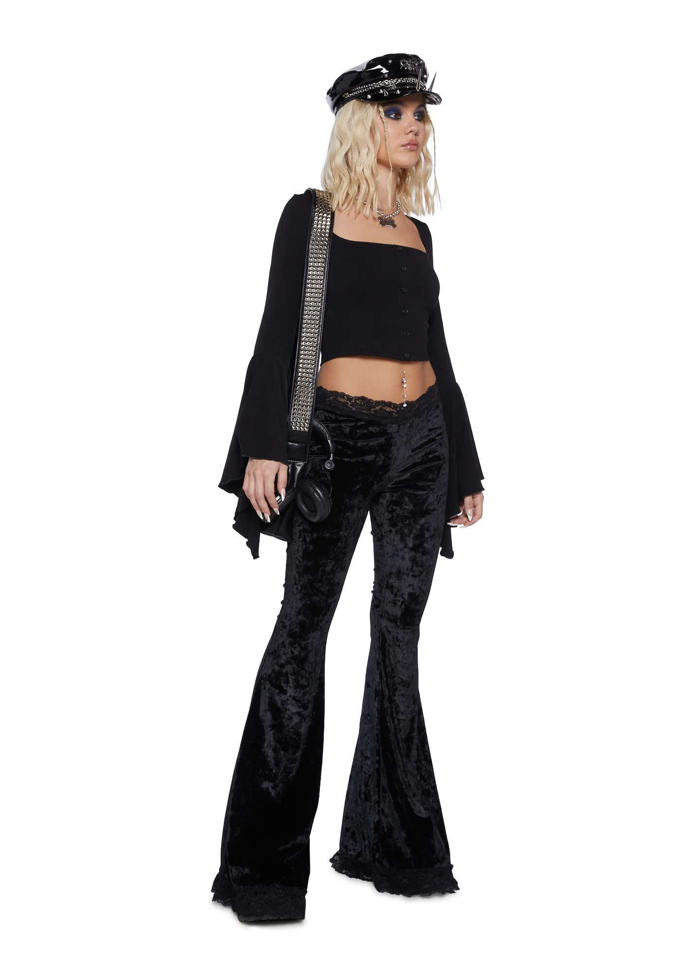 Traditional Alchemy Flared Leggings - Black - Image 2