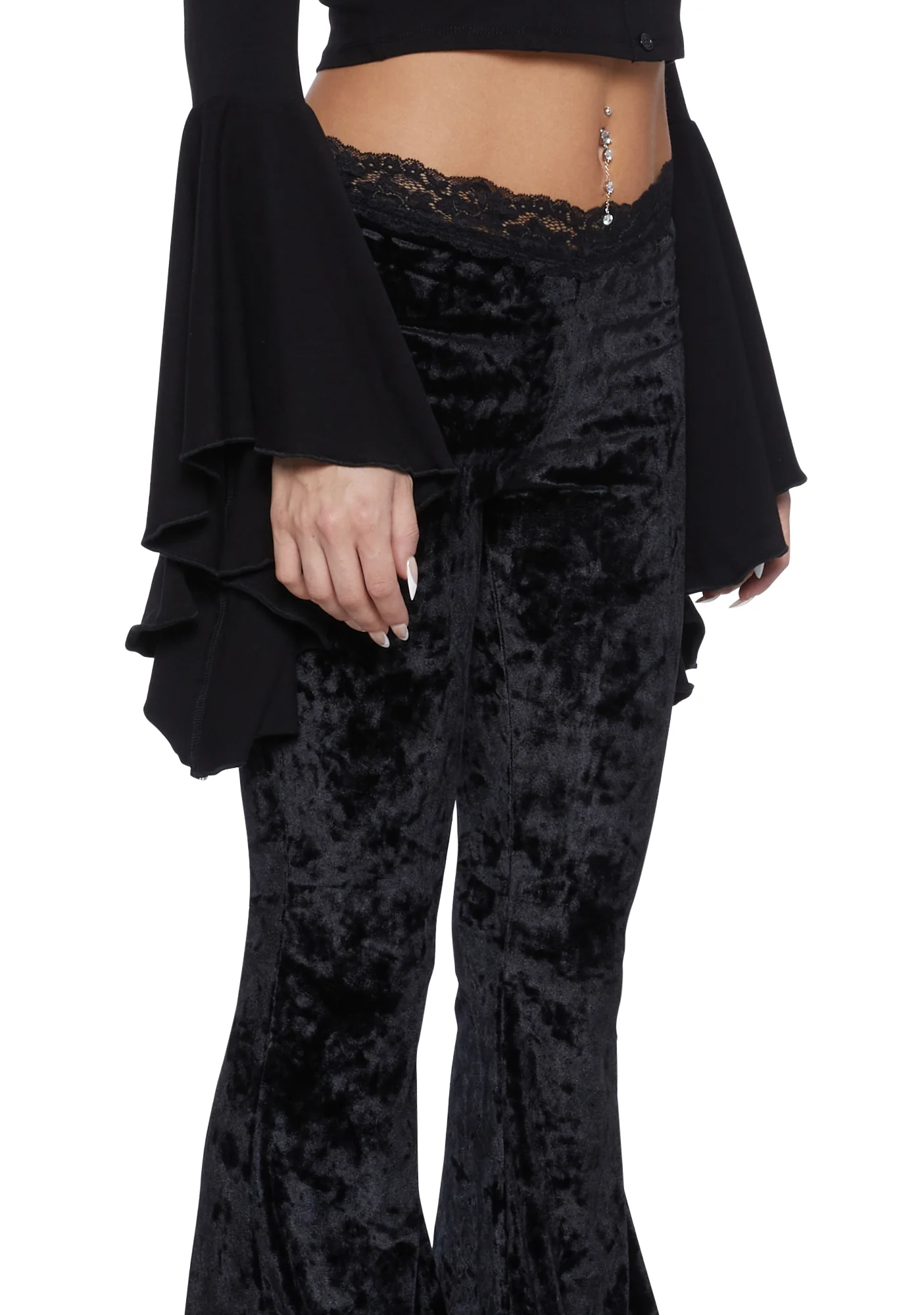 Traditional Alchemy Flared Leggings - Black - Image 5