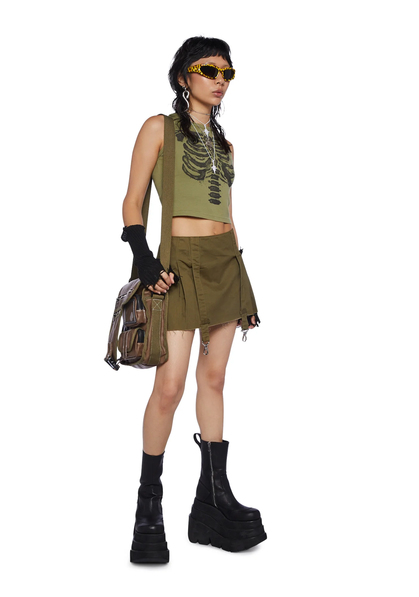 Trigger Pleated Mini Skirt - Image 2
