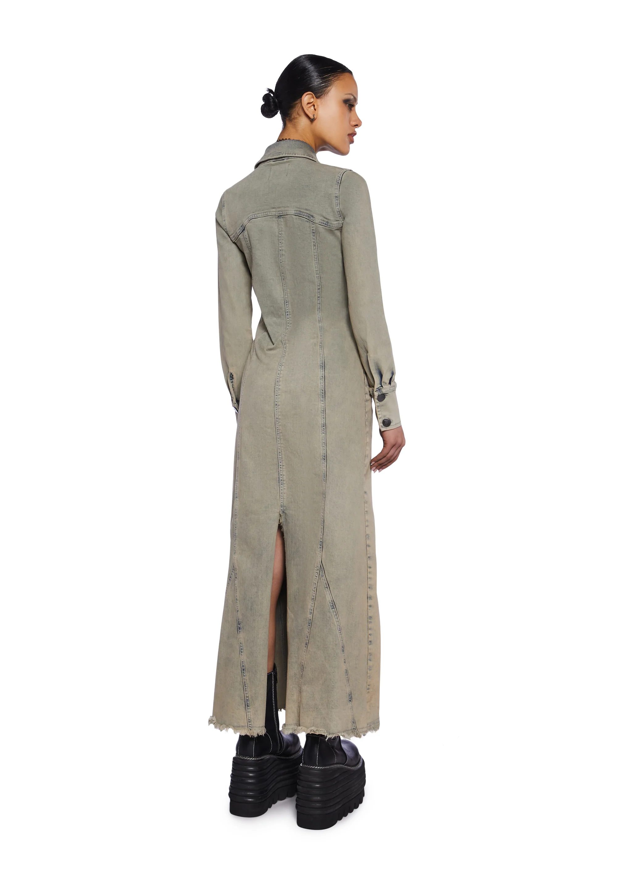 Trinity Trench Maxi Dress - Image 4