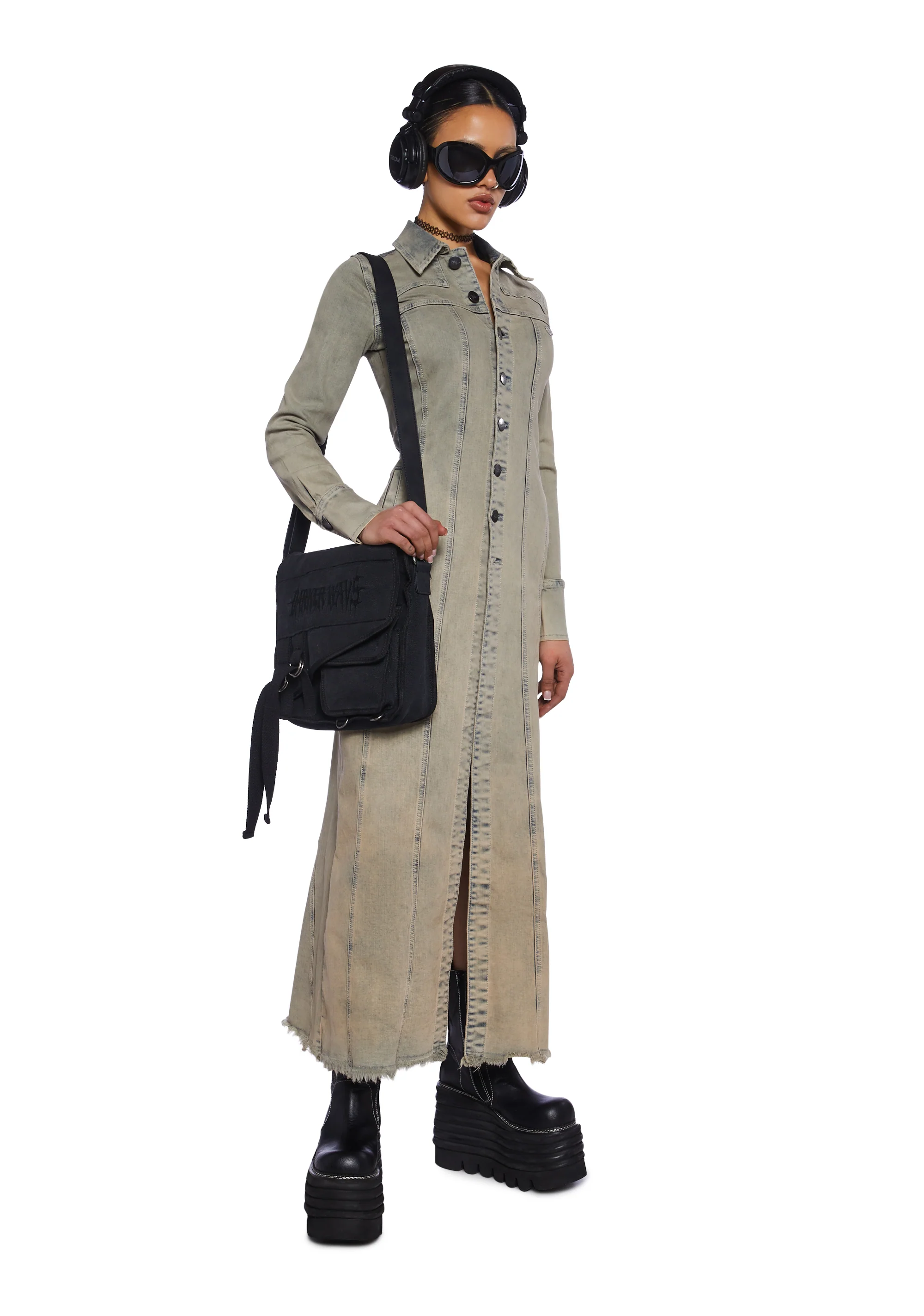 Trinity Trench Maxi Dress - Image 5