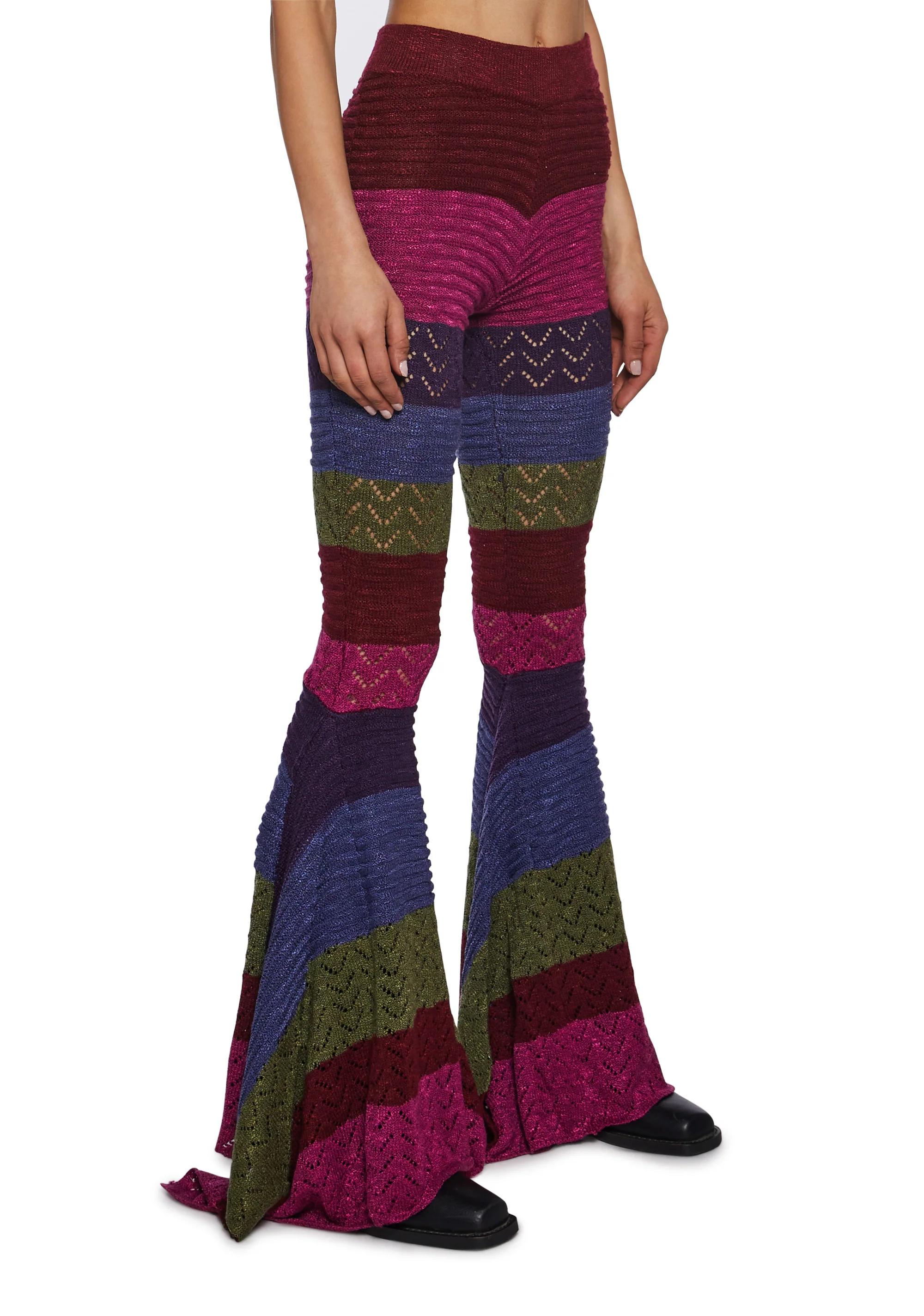 Trippy Fads Crochet Pants - Striped - Image 3