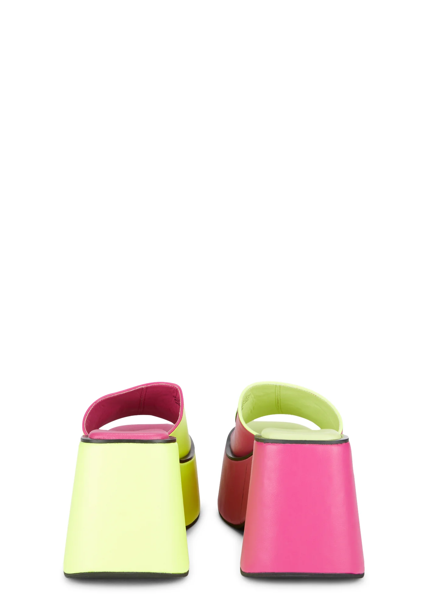 Trippy Side Platform Sandals - Image 4