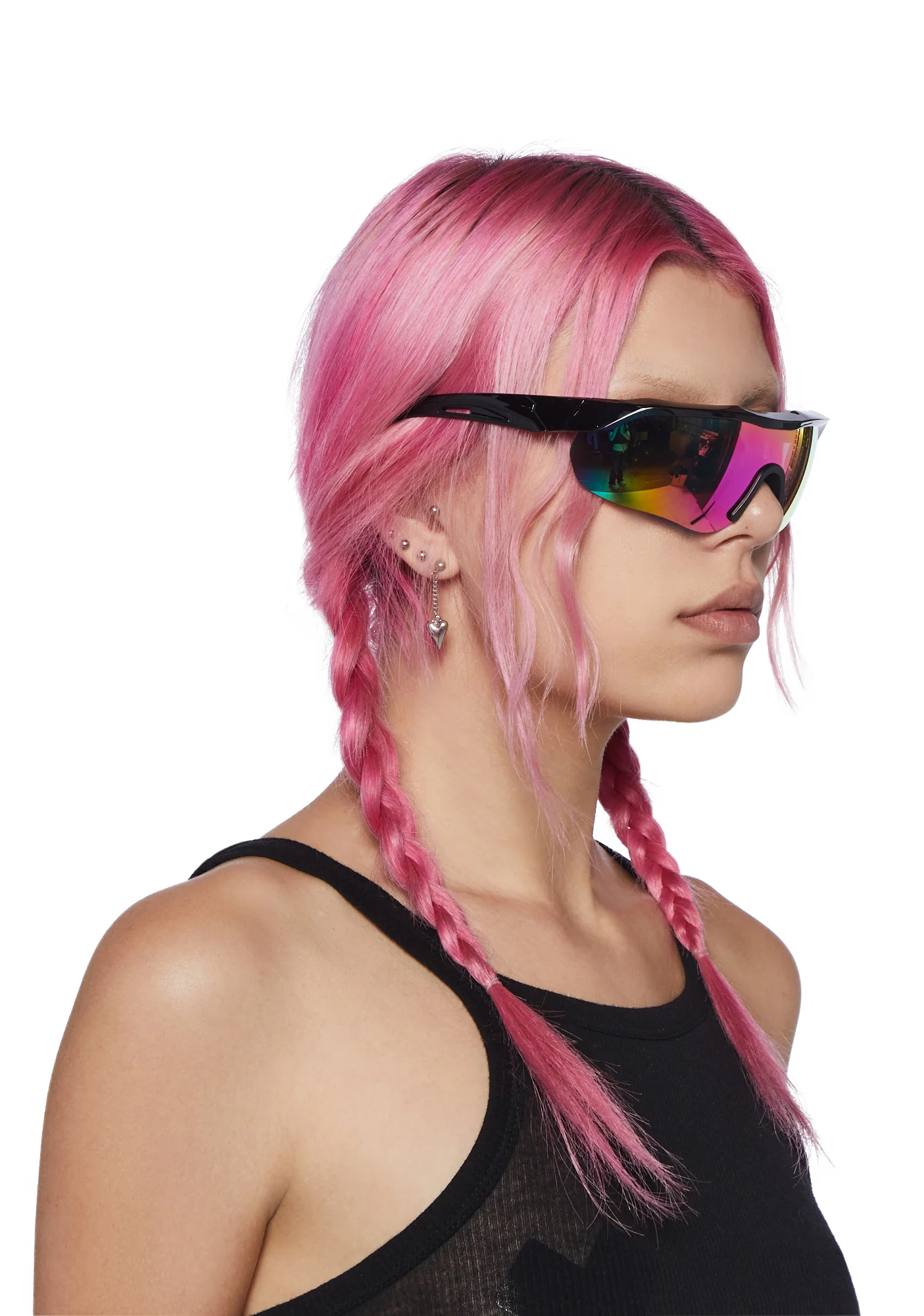 True Colors Shield Sunglasses - Black - Image 2