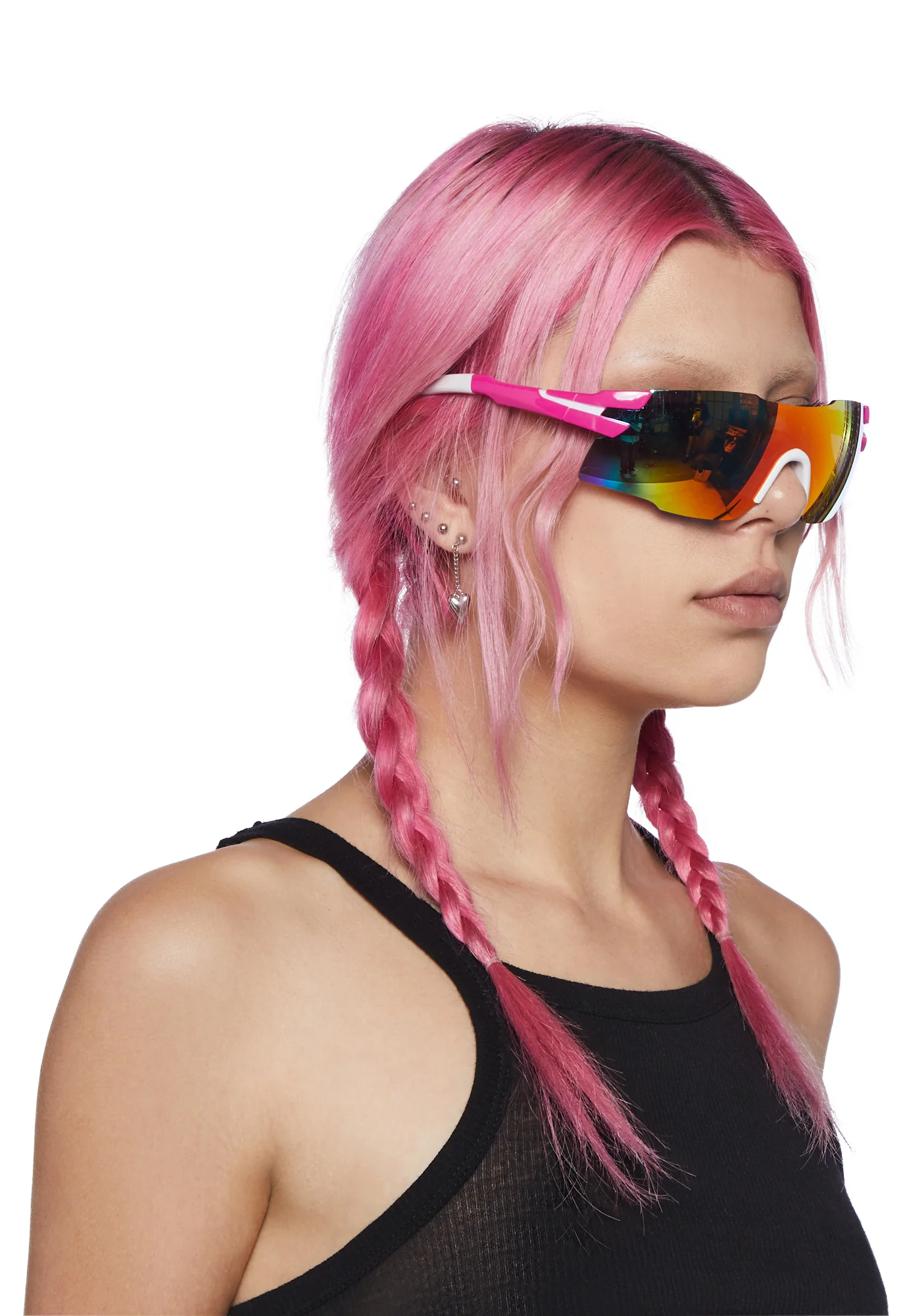 True Colors Shield Sunglasses - Pink - Image 2
