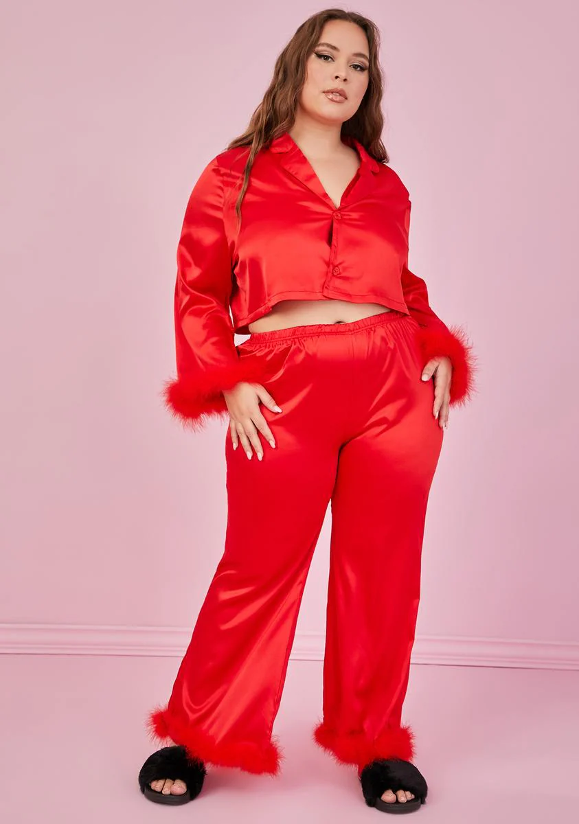 True Lover's Quarrel Satin Pajama Bottoms - Image 2